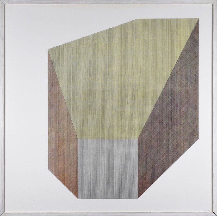 Null Sol LEWITT (1928-2007)

从一个立方体衍生出来的形式，在我们的方向上有线条和四种颜色，1984年

丝网印刷

H.106 cm&hellip;