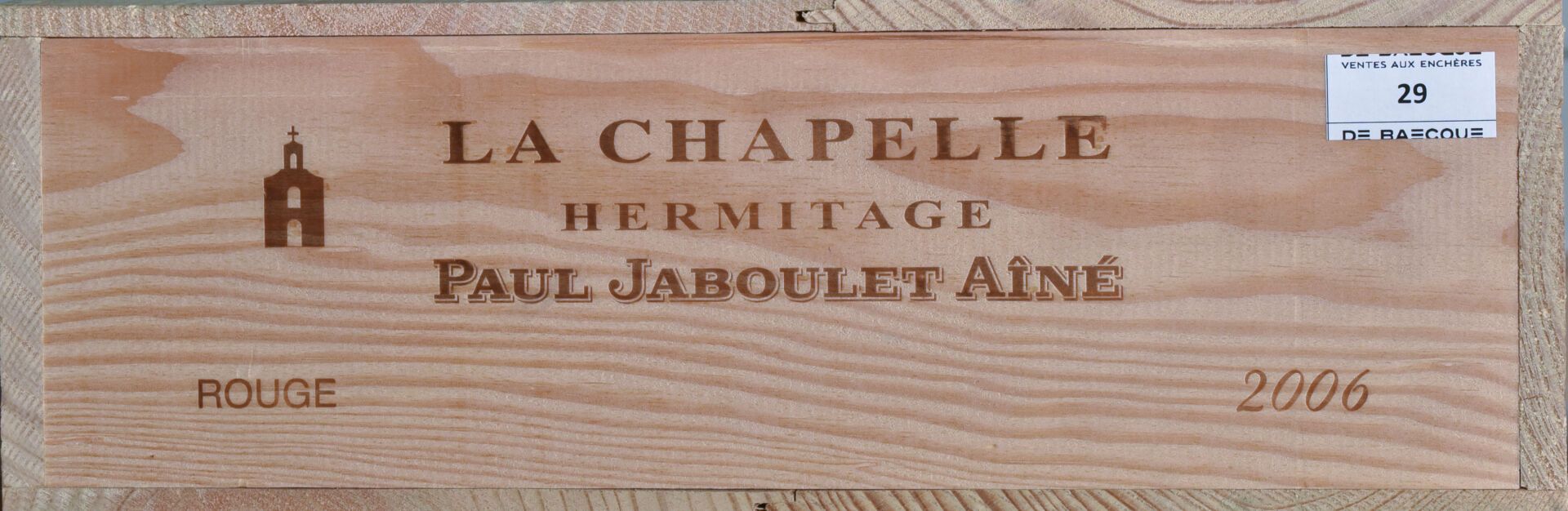 6 - B - HERMITAGE LA CHAPELLE (Original wooden case with…