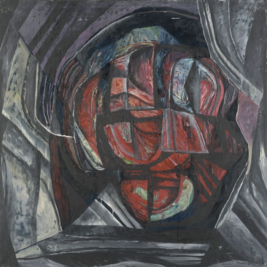 Null 谢尔盖-雷兹瓦尼（生于1928年

忏悔十五A, 1962/1992

布面油画，右下方有签名、标题和日期1962-1992年

H.200 cm -&hellip;