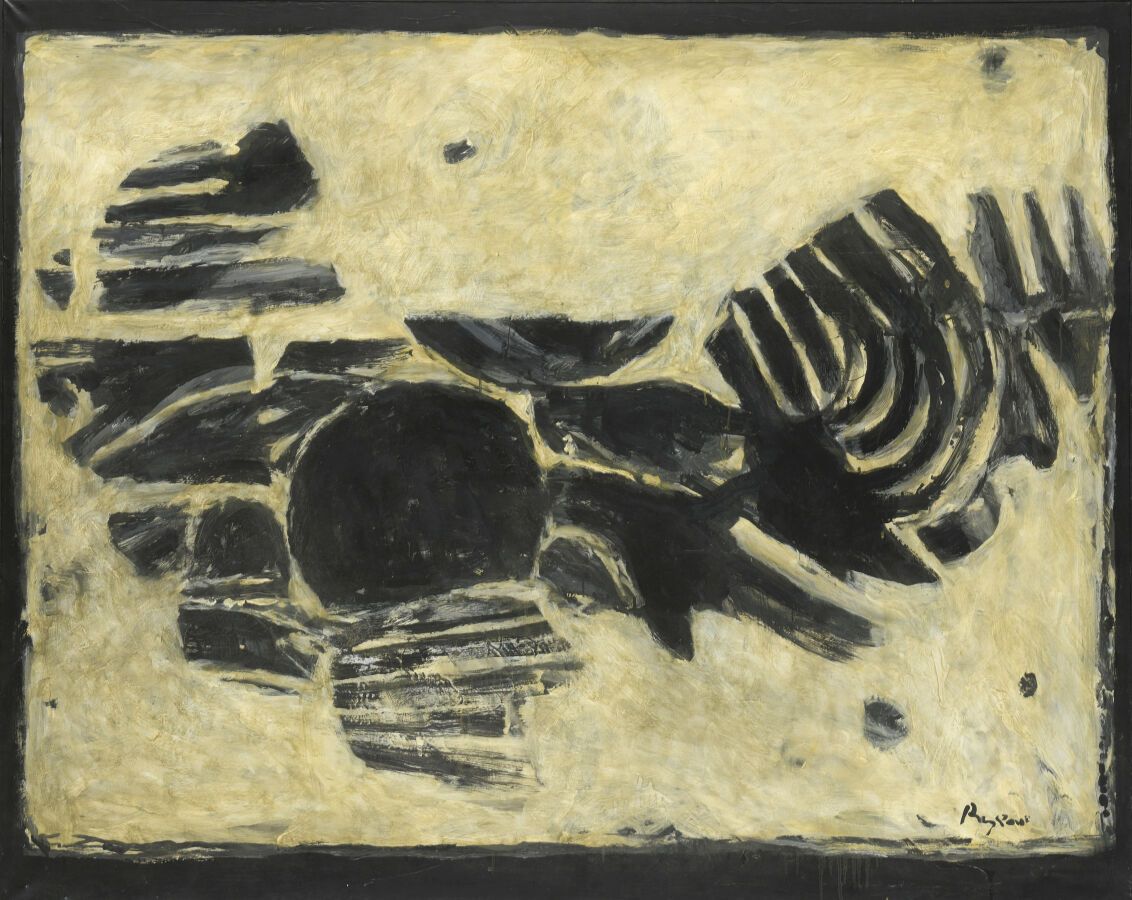 Null 谢尔盖-雷兹瓦尼（生于1928年

Blanche IV, 1960年

布面油画，右下角有签名

H.122厘米 - 宽194厘米

展览：威尼斯莱&hellip;