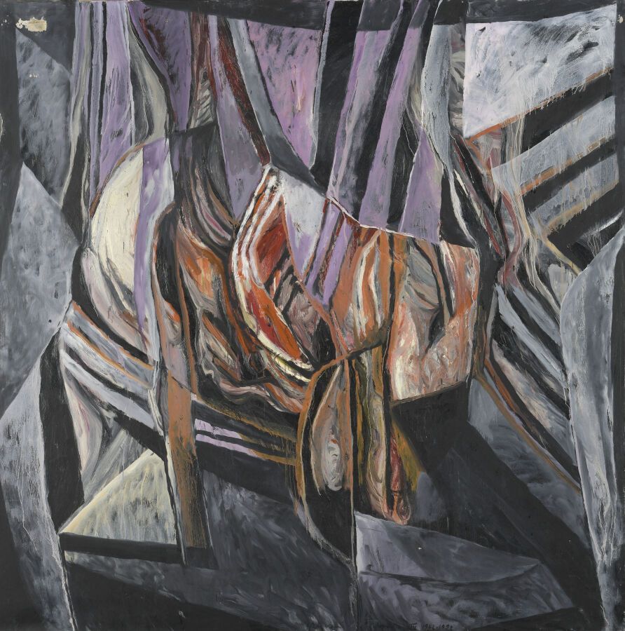 Null 谢尔盖-雷兹瓦尼（生于1928年

忏悔十四B, 1962/1992

布面油画，已签名，日期为1962-1992，标题在中间下方

H.200厘米 &hellip;