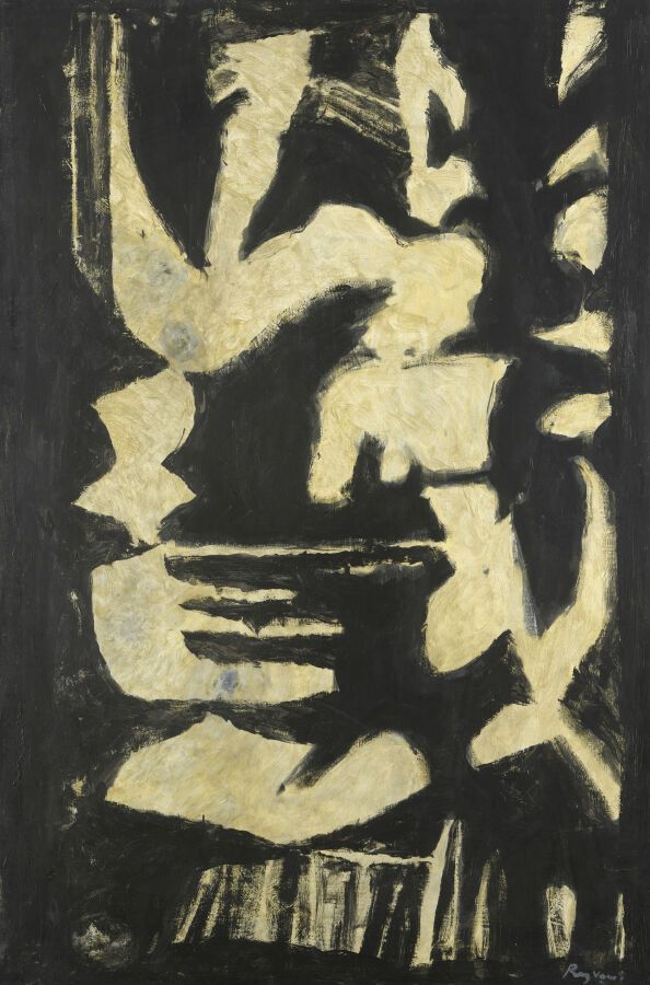 Null 谢尔盖-雷兹瓦尼（生于1928年

娃娃，来自布兰奇系列

布面油画，右下角有签名

H.190厘米 - 长130厘米