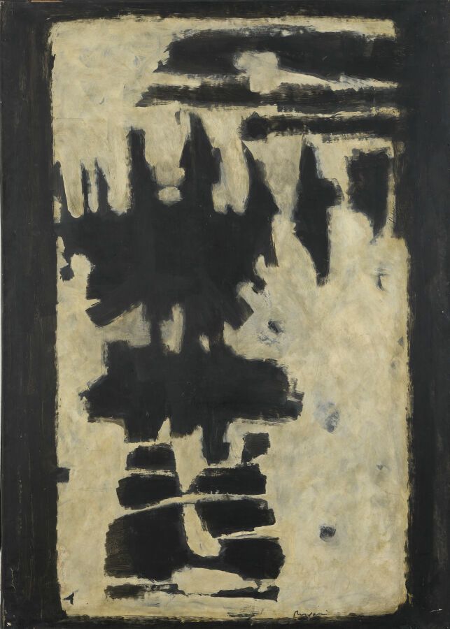 Null Serge REZVANI (geboren 1928) 

Blanche III, 1960

Öl auf Papier, auf Leinwa&hellip;