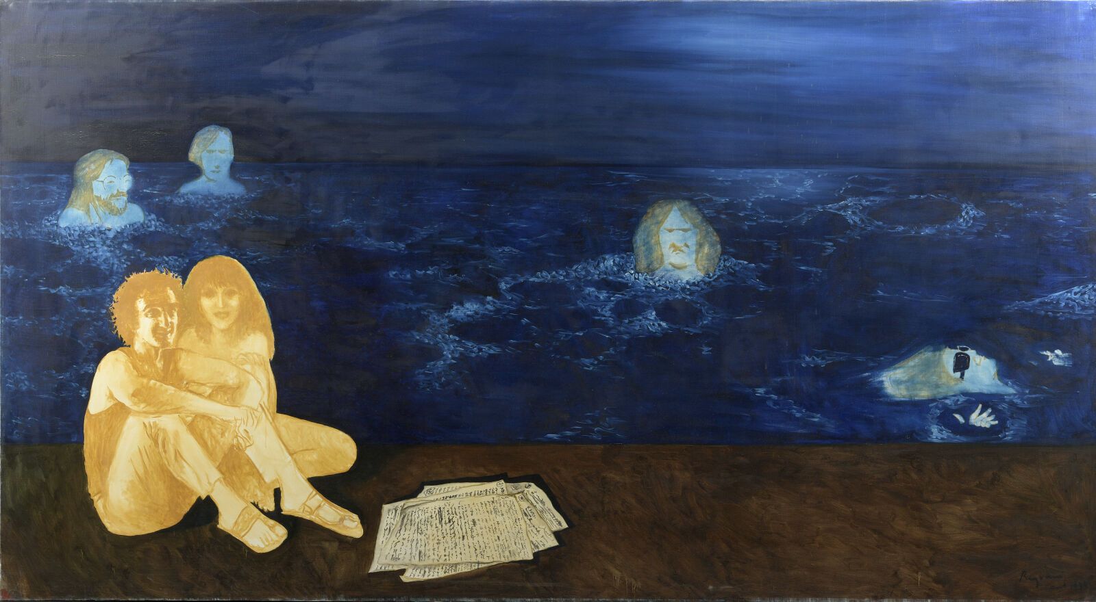 Null 谢尔盖-雷兹瓦尼（生于1928年

在工作室，1974年

布面油画，右下方有签名和日期1974年8月

H.190厘米 - 长340厘米

展览：R&hellip;