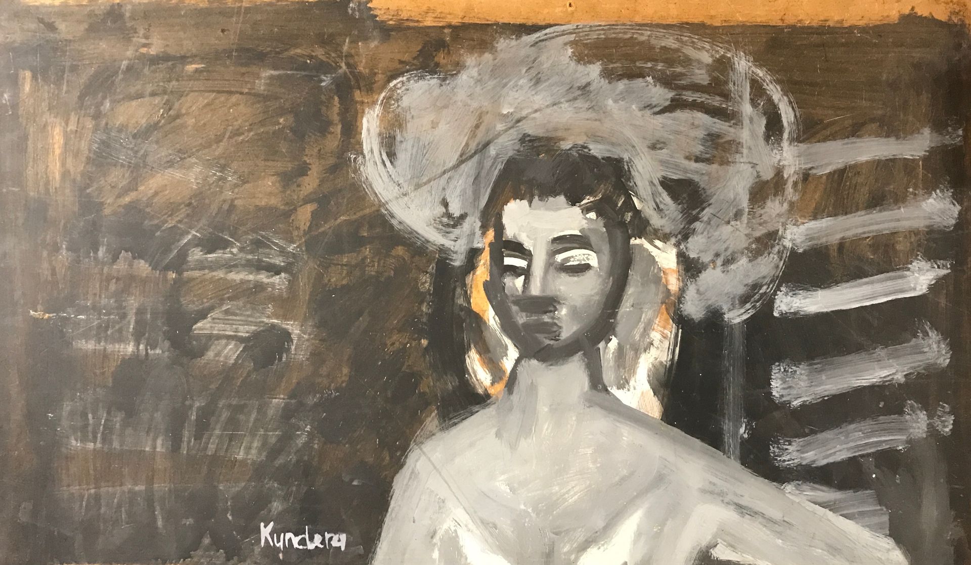 Rudolf KUNDERA (1911-2005) Portrait de danseuse

Huile sur panneau d’isorel

H. &hellip;