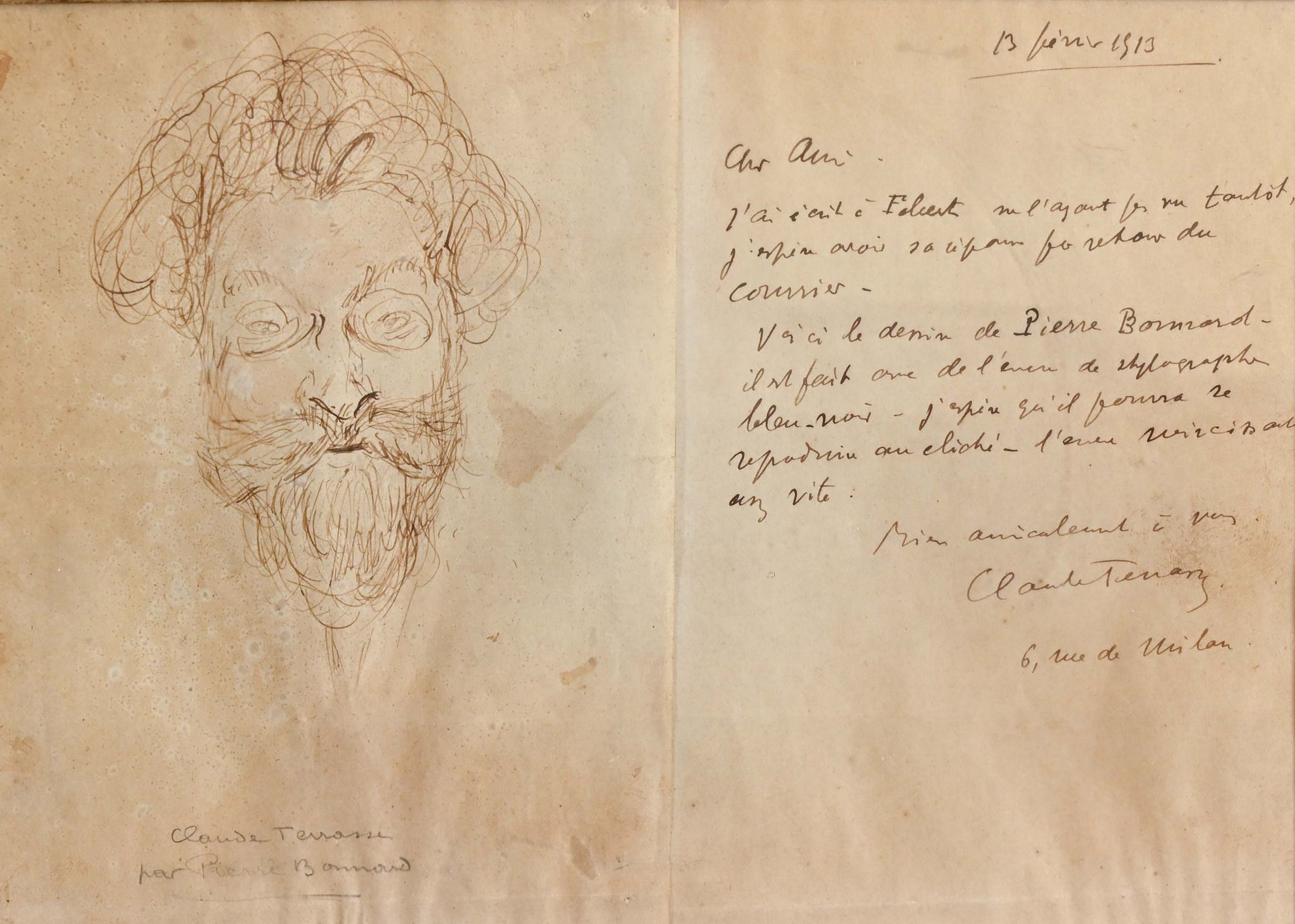 Pierre BONNARD (1867-1947) Portrait du compositeur Claude Terrasse (1867-1923)

&hellip;