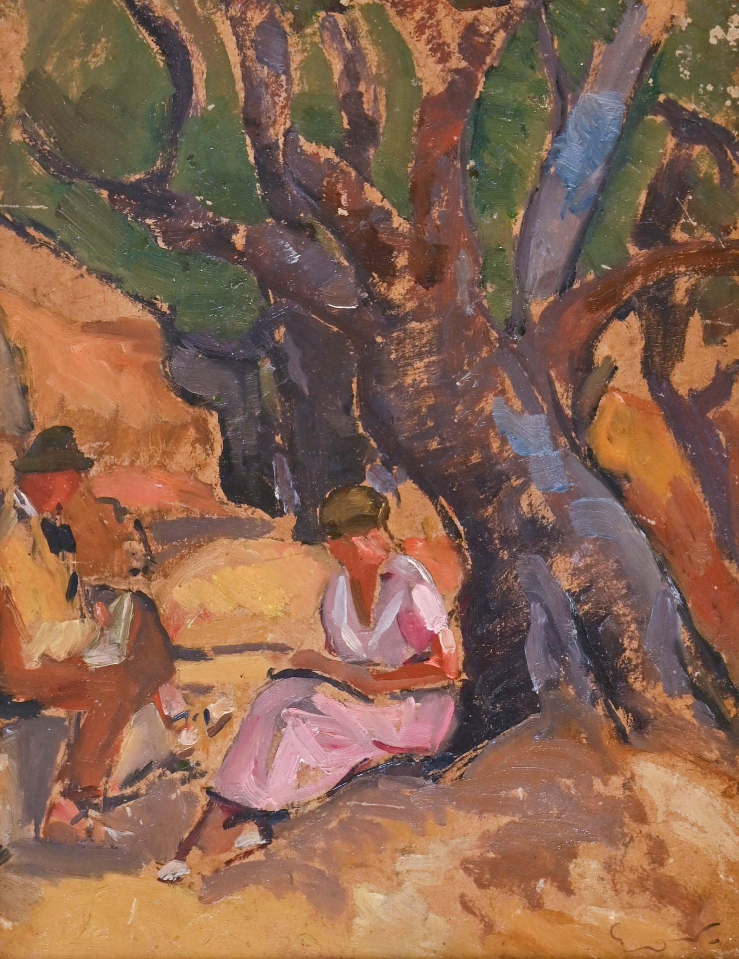 Emile OTHON FRIESZ (1879 - 1949) Couple sous un arbre

Huile sur panneau, portan&hellip;