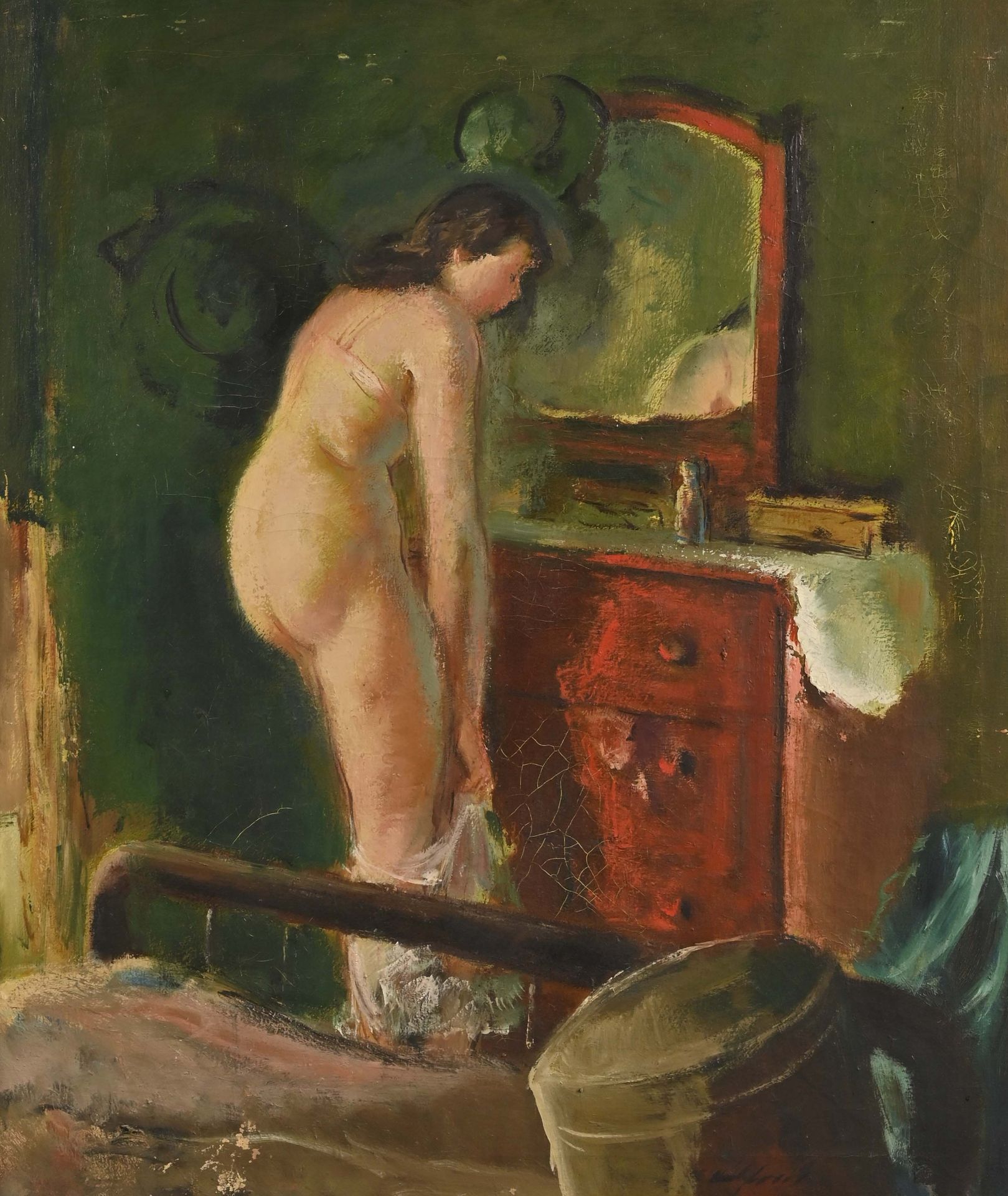Loran Frederick WILFORD (1893-1972) Jeune femme se dénudant

Huile sur toile, si&hellip;