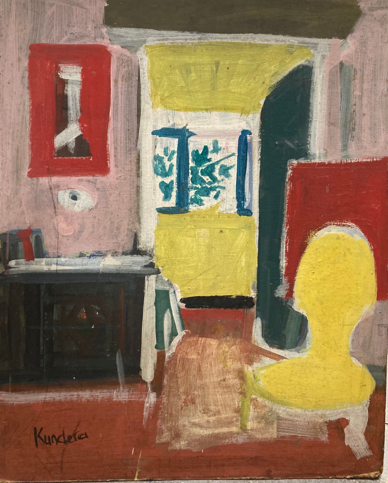 Rudolf KUNDERA (1911-2005) Intérieur à la chaise jaune

Huile sur panneau d’isor&hellip;