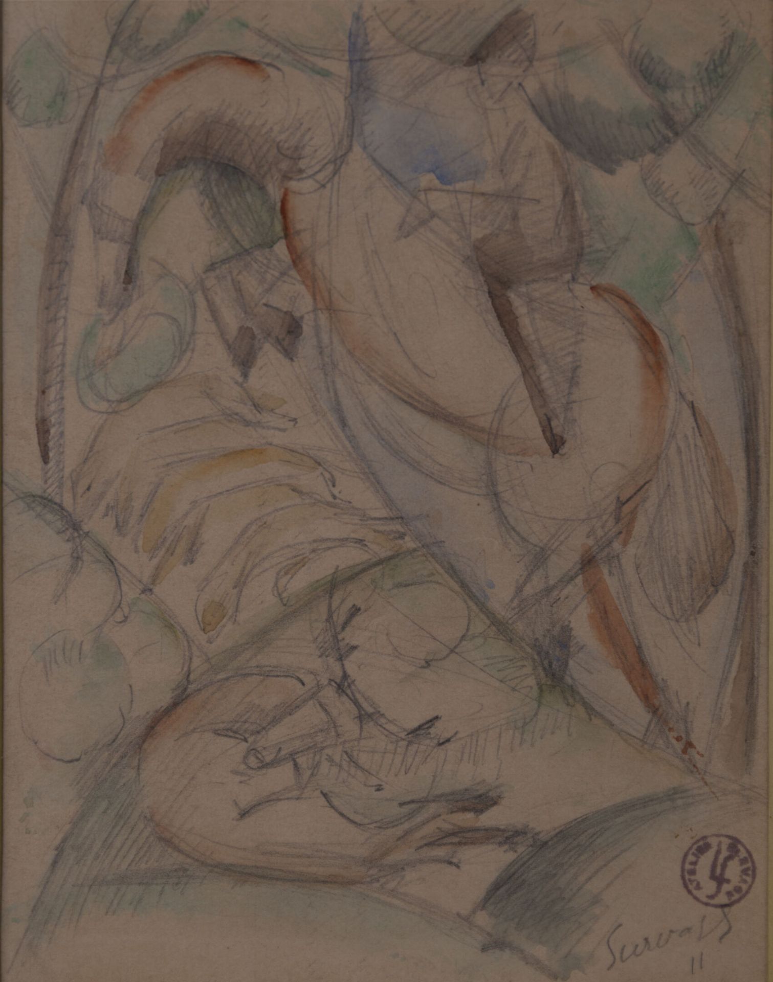 Null Léopold SURVAGE (1879-1968)

La chasse

Mine graphite et aquarelle, signée &hellip;