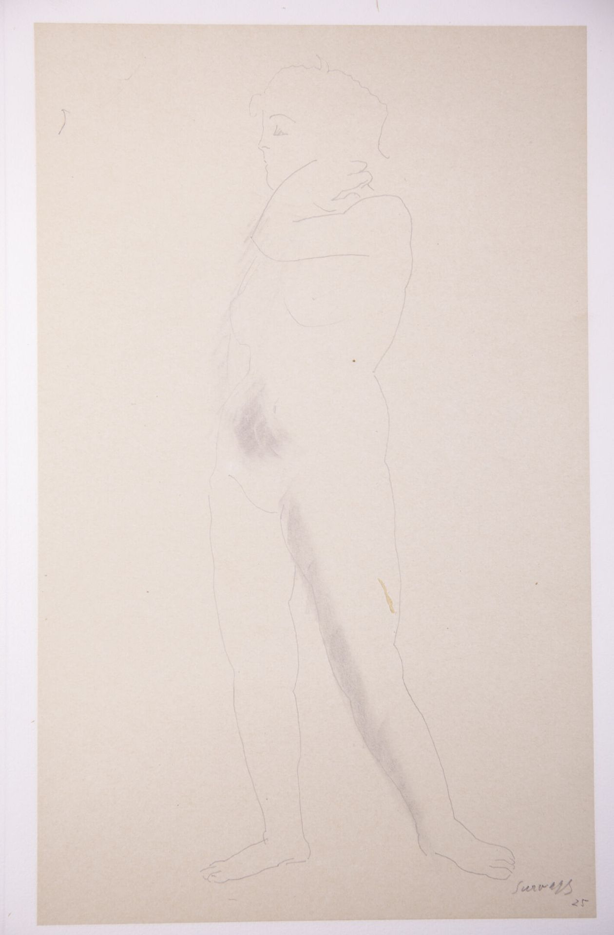 Null Léopold SURVAGE (1879-1968)

Femme nue en pied

Mine graphite et estompe, s&hellip;