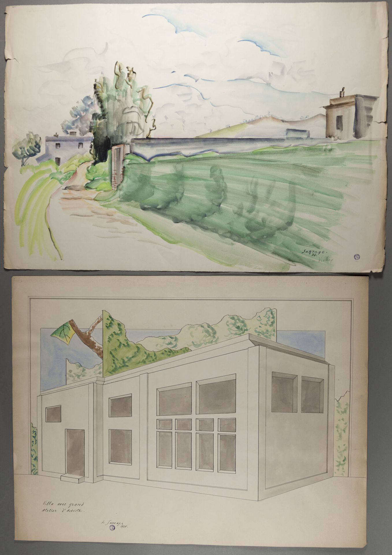 Null Léopold SURVAGE (1879-1968)

« Villa avec grand atelier d'Artiste » 1928 et&hellip;