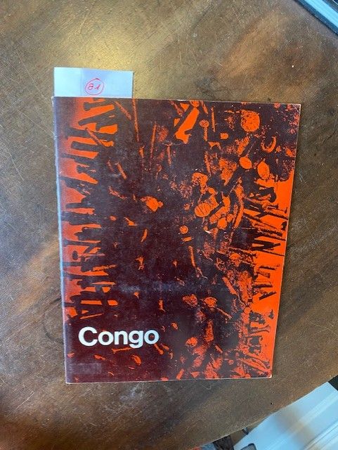 CONGO Henri A. Kamer Foreward by Leon Siroto, 1969