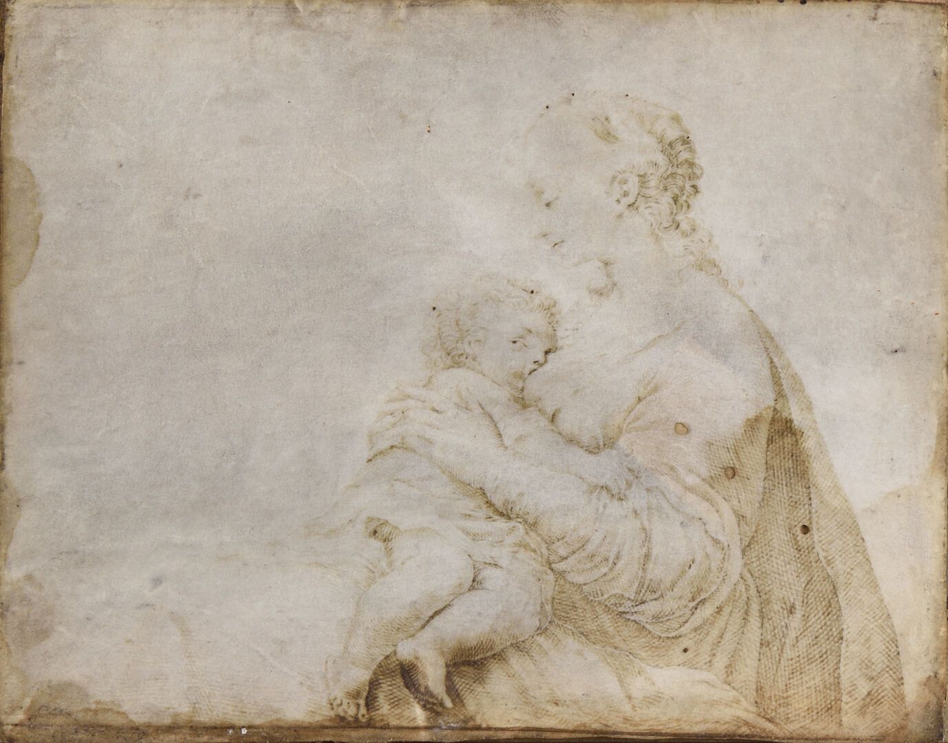 Null École ITALIENNE du XVIIème siècle

Vierge à l'enfant allaitant

Plume et en&hellip;
