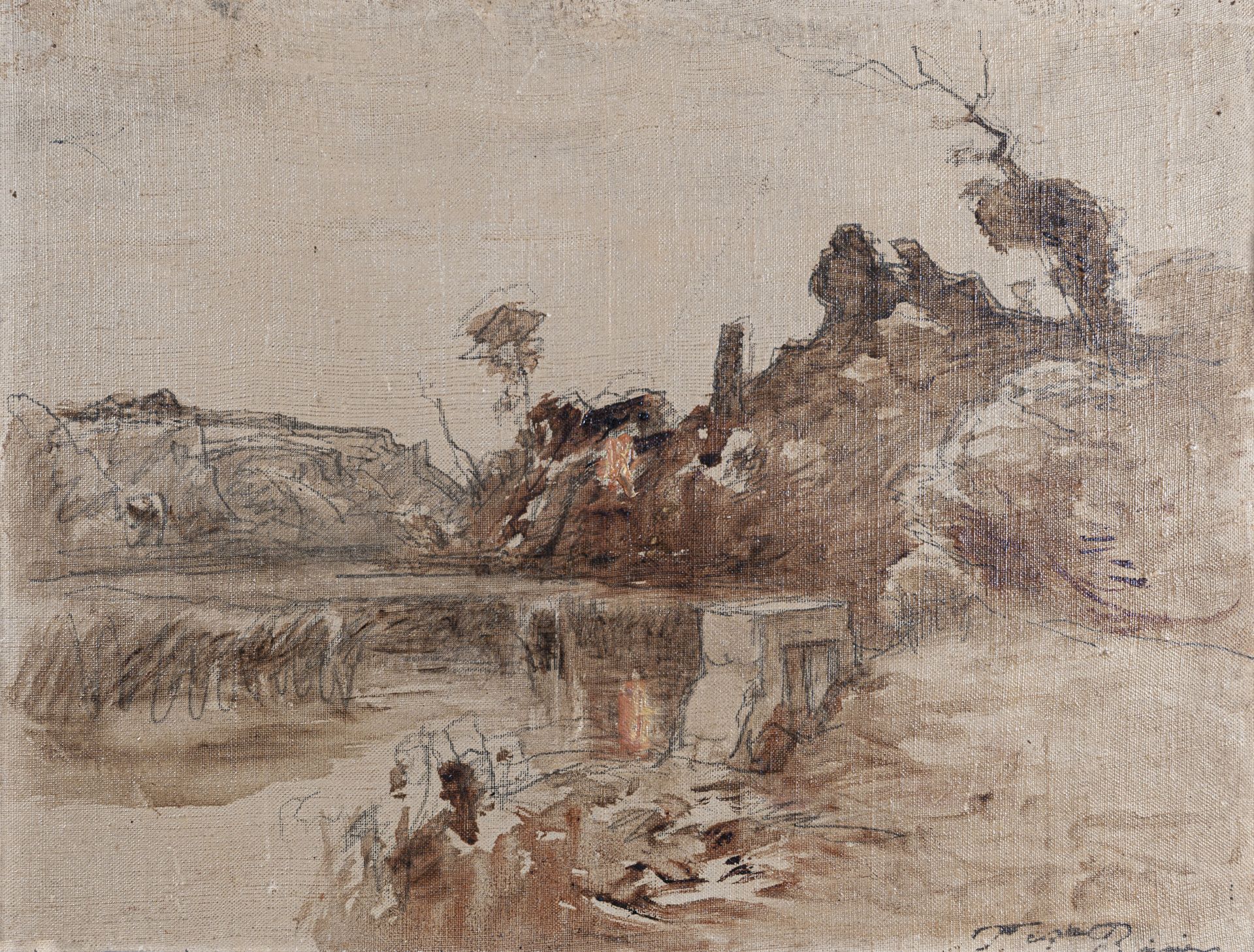 Null François-Auguste RAVIER (1814-1895)

L'écluse de l'étang de Roche

Crayon n&hellip;