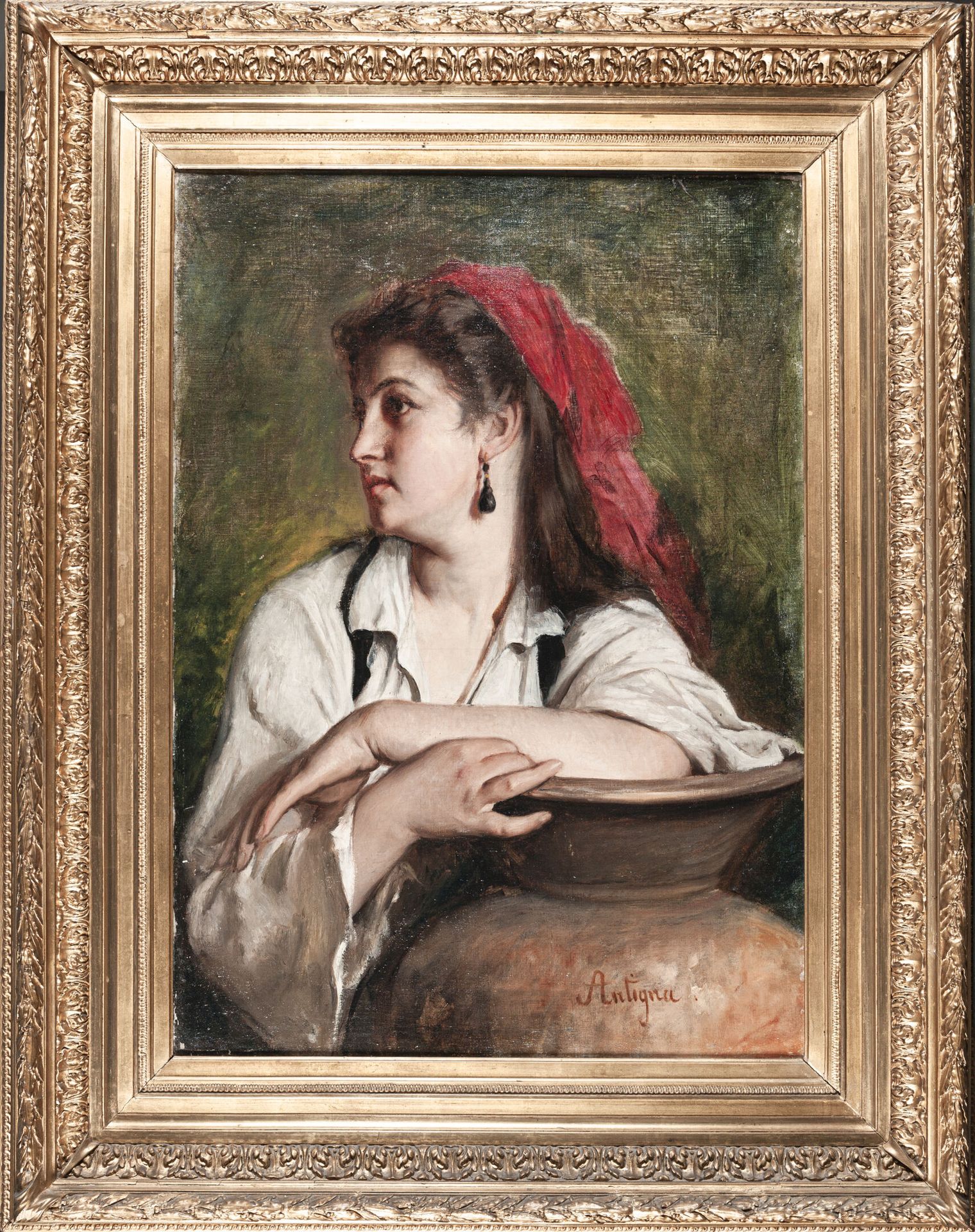 Null Alexandre ANTIGNA (1817-1878)

Portrait d'italienne

Huile sur toile, signé&hellip;
