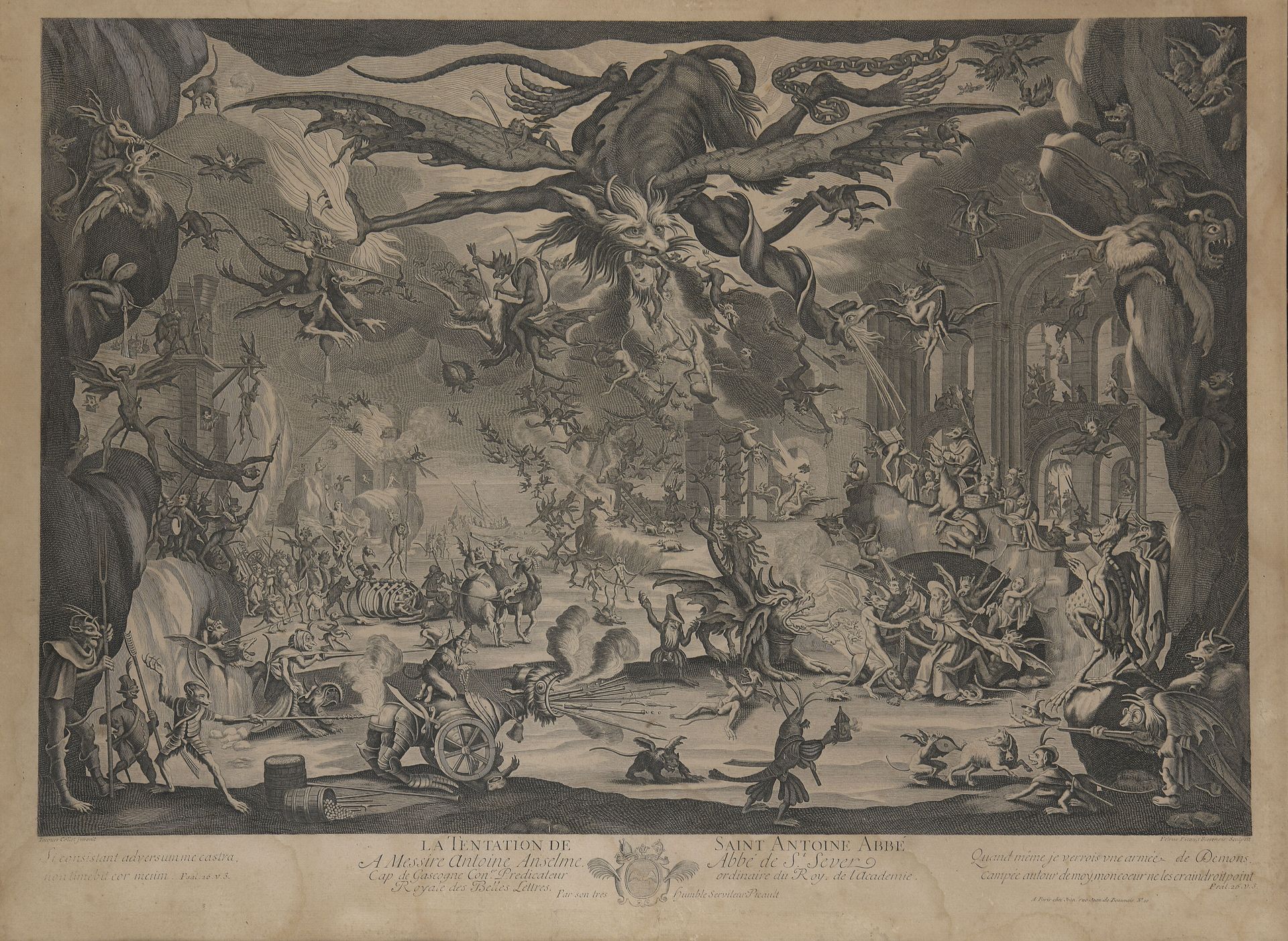 Null Jacques CALLOT (1592 - 1635) d'après 

"La Tentation de Saint Antoine Abbé"&hellip;