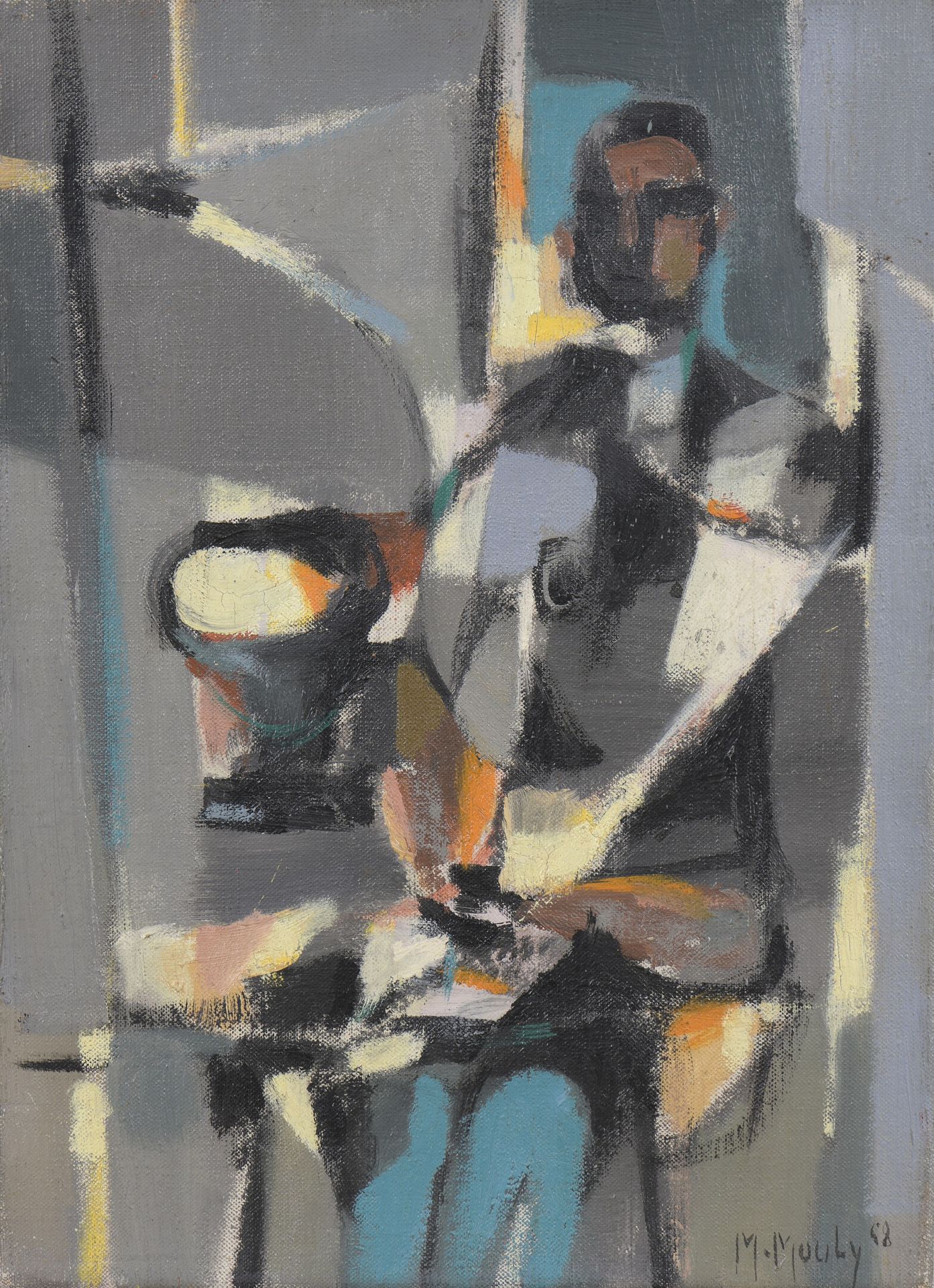 Null Marcel MOULY (1918-2008)

Man at the Table or Grey Interior, 1958

Oil on c&hellip;