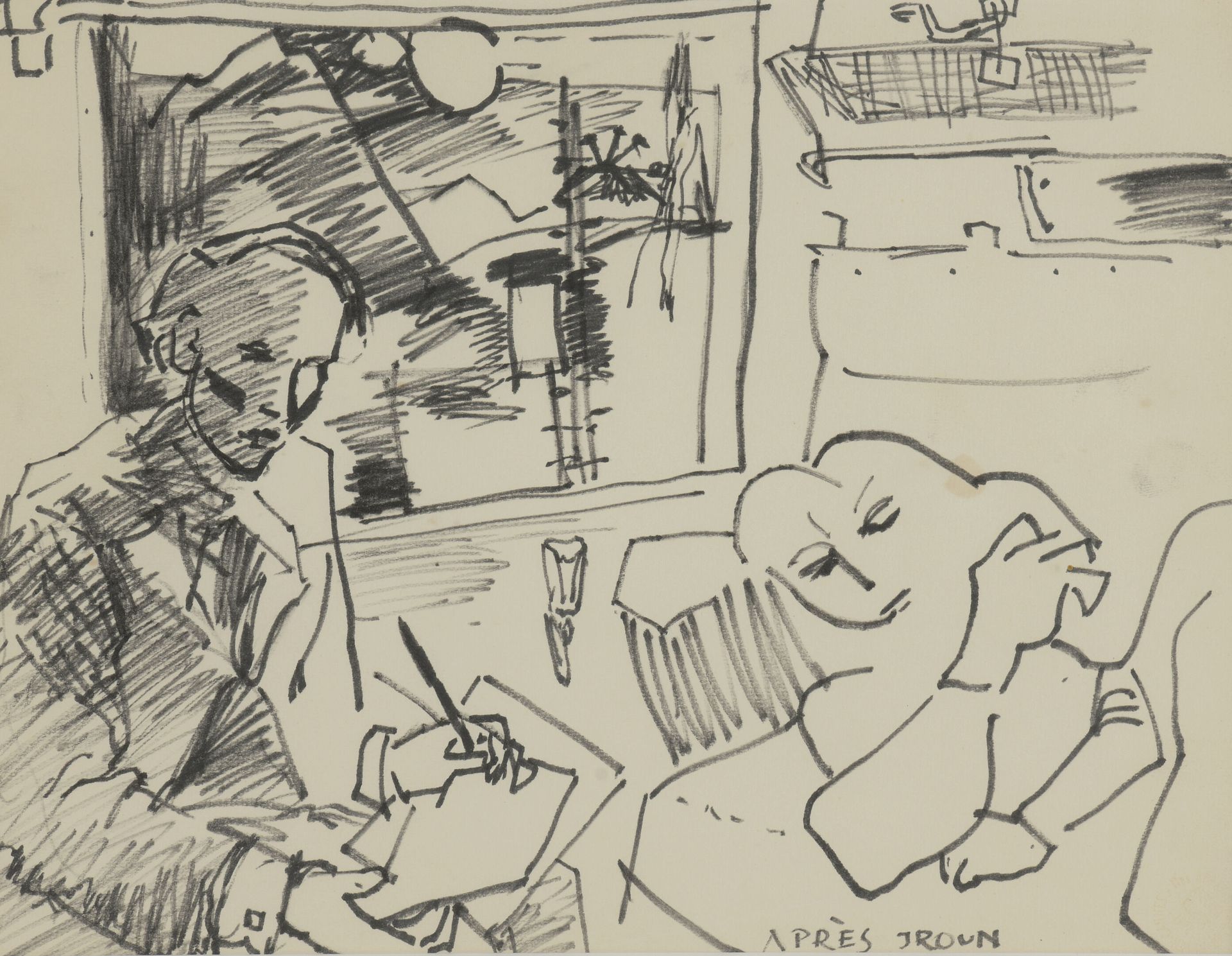 Null Ludovic KLIMEK (1912-1993)

After Jroun

Felt pen drawing on paper, titled &hellip;