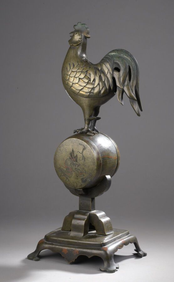 Null JAPON, époque MEIJI (1868-1912)

Okimono en bronze représentant un coq perc&hellip;