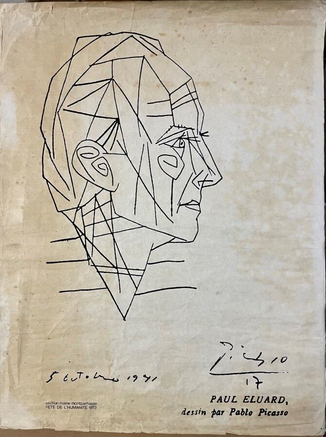 Null Pablo PICASSO (1881 - 1973) d'après

Paul Eluard, dessin par Picasso. 5 Oct&hellip;