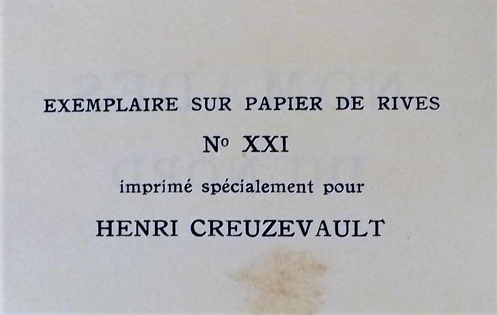 Null @ Curwood（J.O.）。北方的游牧民族。

巴黎，莫奈，1932年。

8开本，黑白盒，光滑的书脊，头部镀金，封面和书脊保留了（Creuzev&hellip;