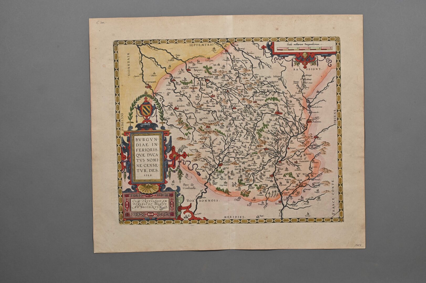 Null [CARTOGRAFIA ] XVII secolo

Ducato di Borgogna.

Incisione in rame.

Bella &hellip;