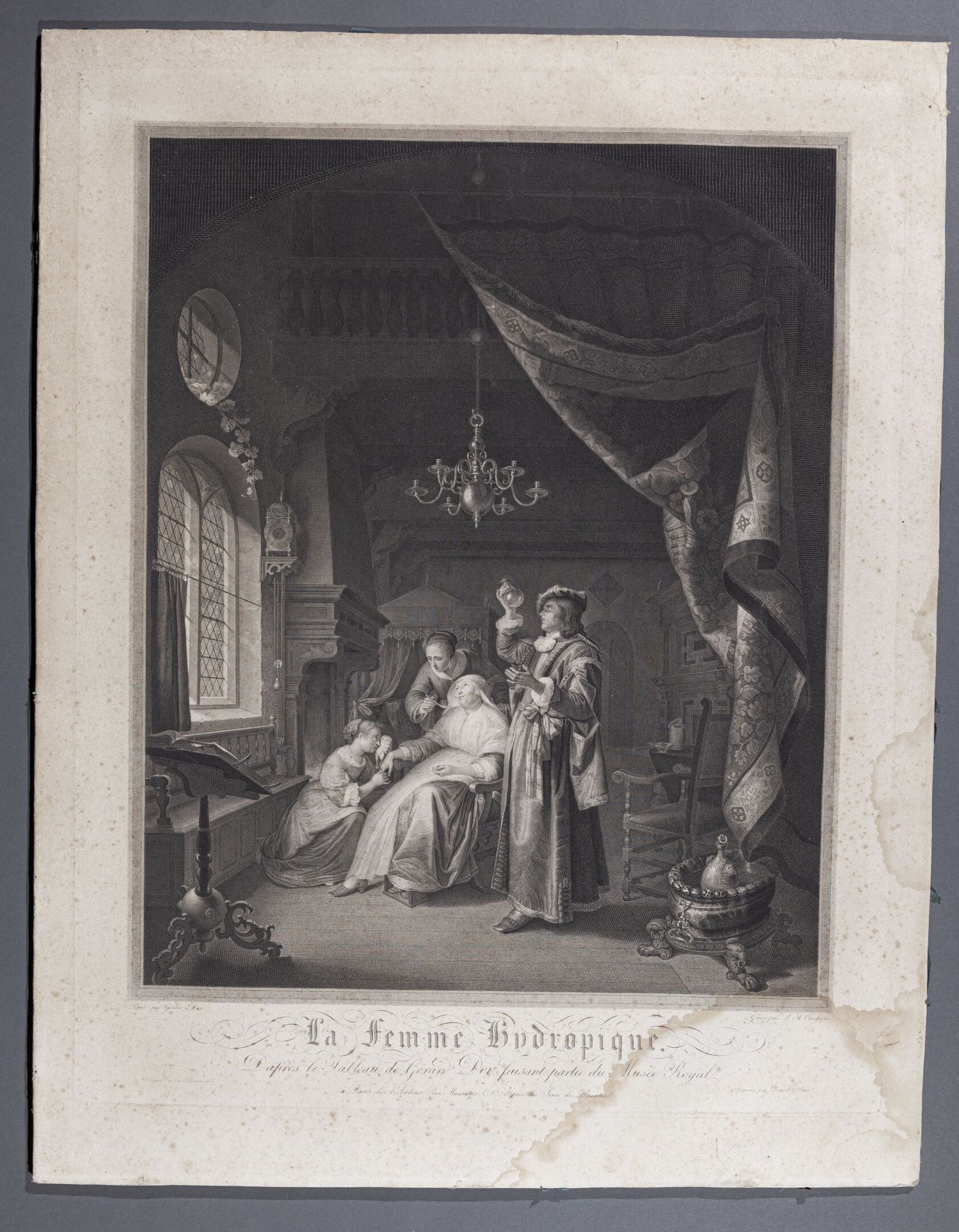 Null Nach Gerrit DOW (1613-1675)

Die hydropische Frau

Radierung von Claessens
&hellip;