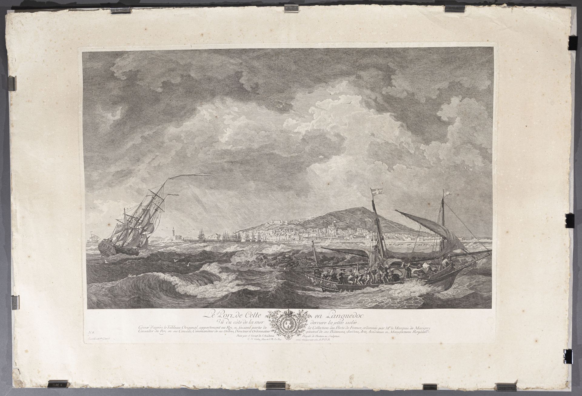 Null 在约瑟夫-韦尔纳（1714 - 1789）之后

塞特港

由科钦和菲利普-勒-巴斯刻制的铺板纸上的精美样张

H.53厘米，宽75厘米，外加大边框
&hellip;