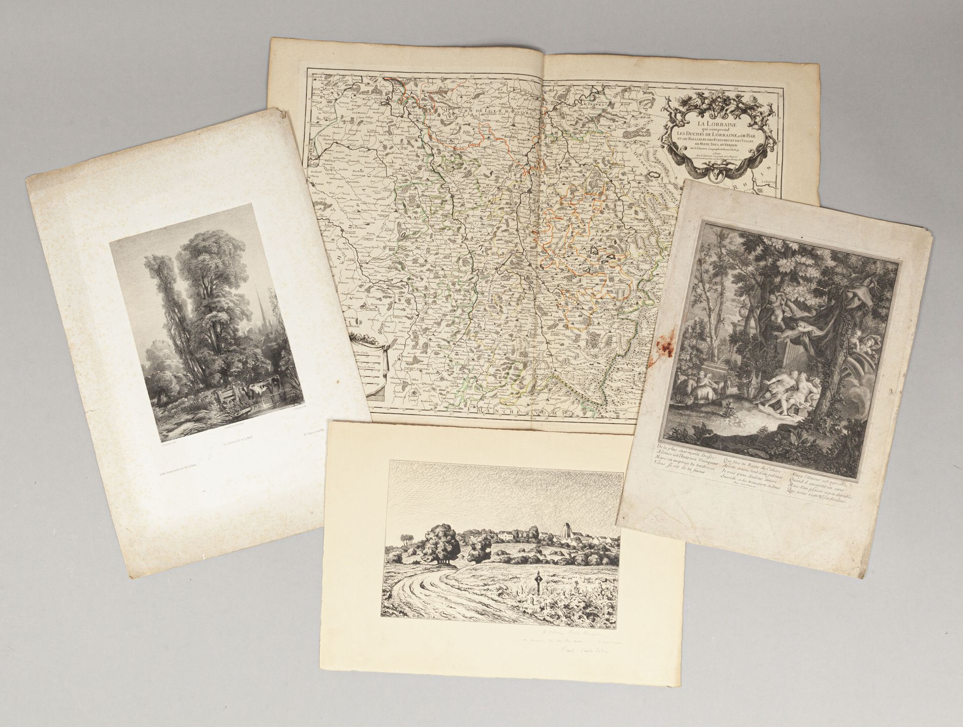 Null VARIOS

Lote de grabados que incluye:

Escena de encantos siglo XVIII

-Pau&hellip;