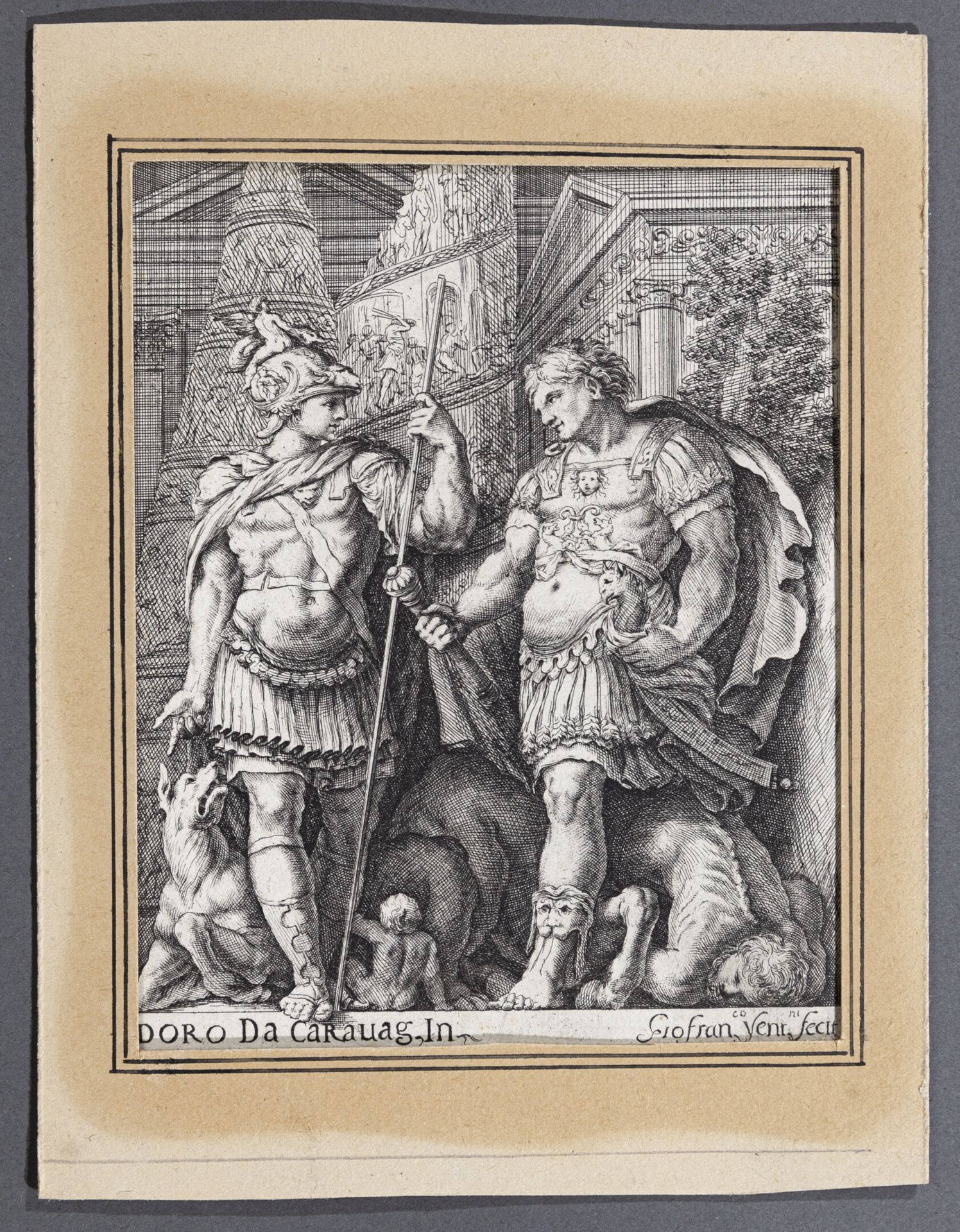 Null Giovanni Francesco VENTURINI (1650 - ca. 1670)

Partie d'une scène historiq&hellip;