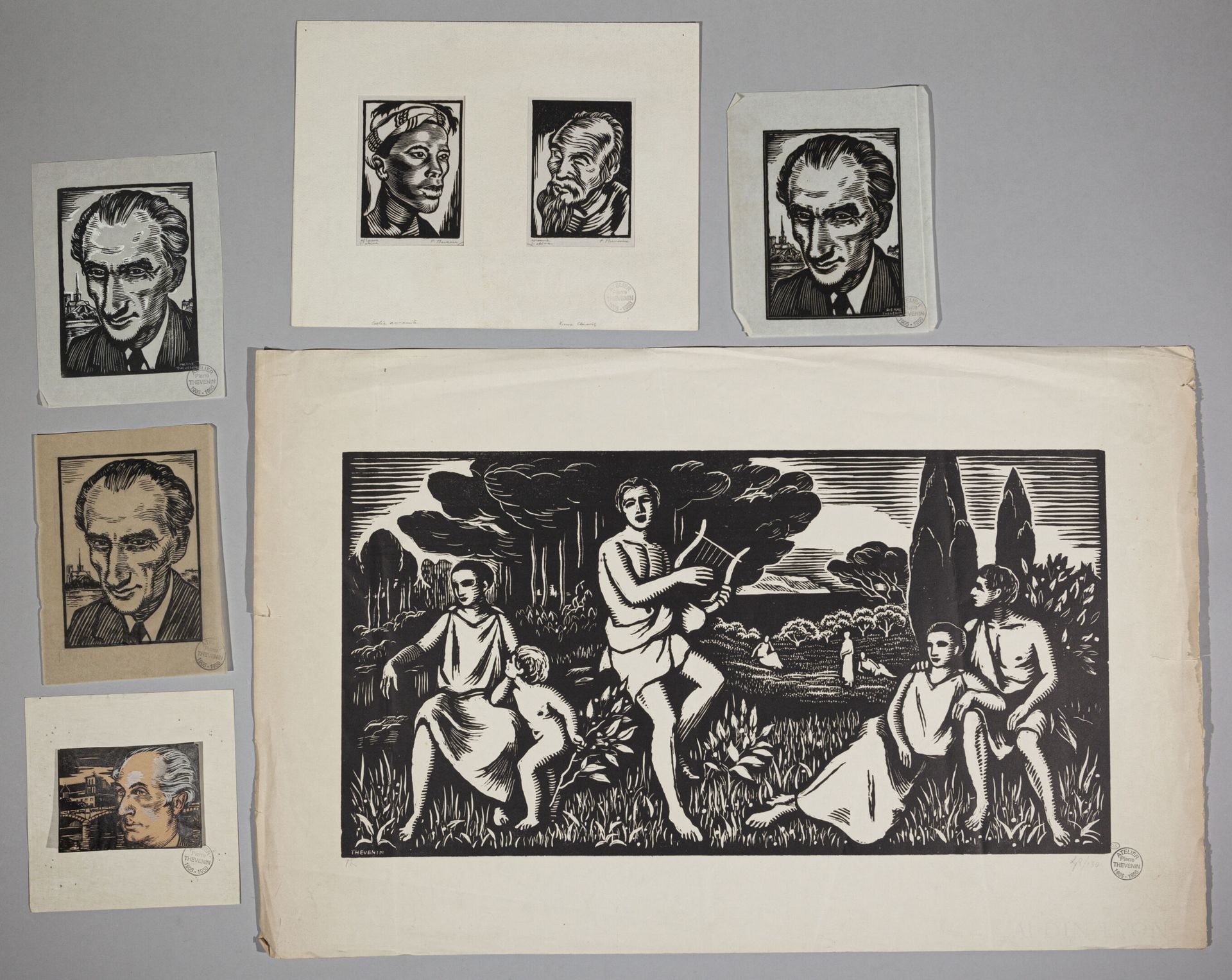 Null Pierre Thévenin (1905-1950)

Scène champêtre avec Orphée，约1930年，木刻，版上左下角有签名&hellip;