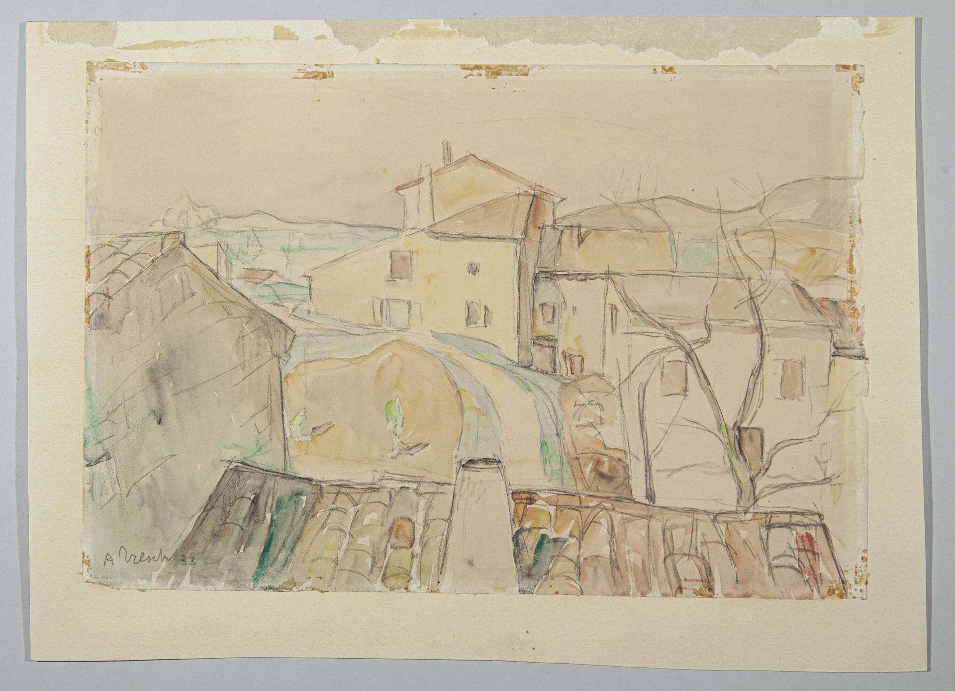 Null Albert TRESCH (1881-1948)

Blick auf ein Dorf, 1933

Aquarell, unten links &hellip;