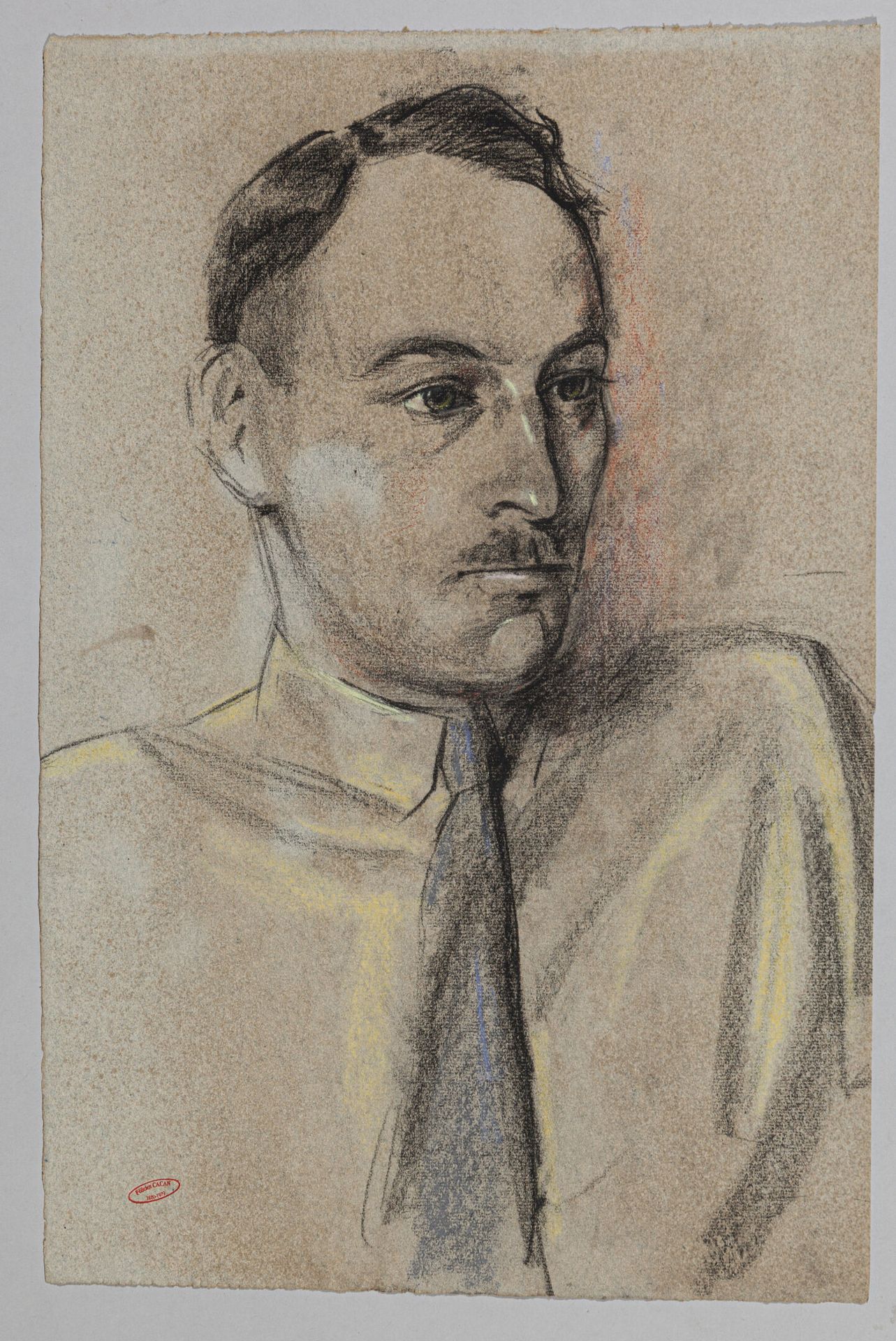 Null Félicien CACAN (1880-1979), 

Autoportrait, vers 1920, 

pastel sur papier &hellip;