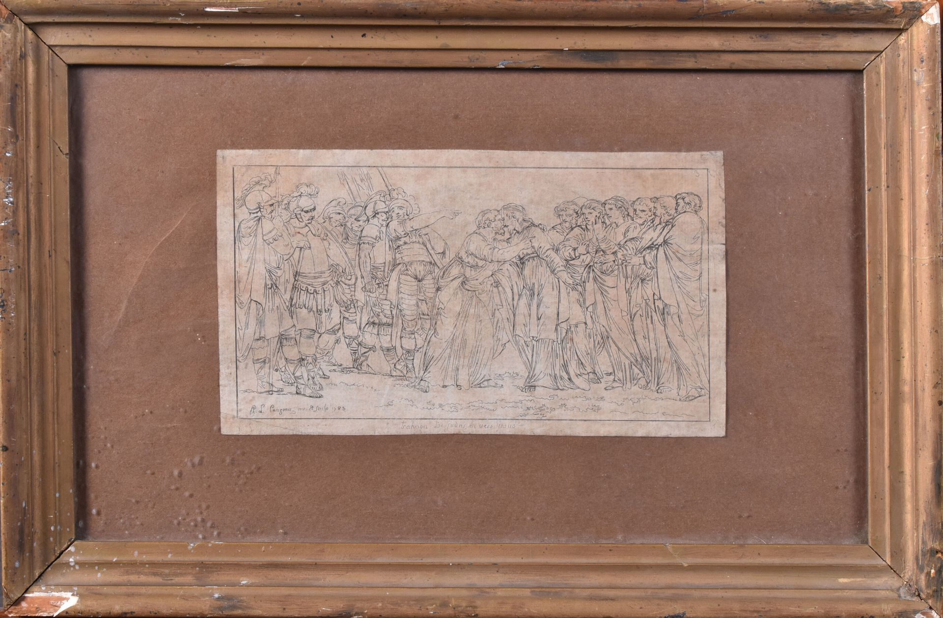 Null 菲利普-路易-帕里索(Philippe Louis PARIZEAU) (1740-1801)

对犹大的背叛

蚀刻版画，版上有标题、签名和日期

&hellip;