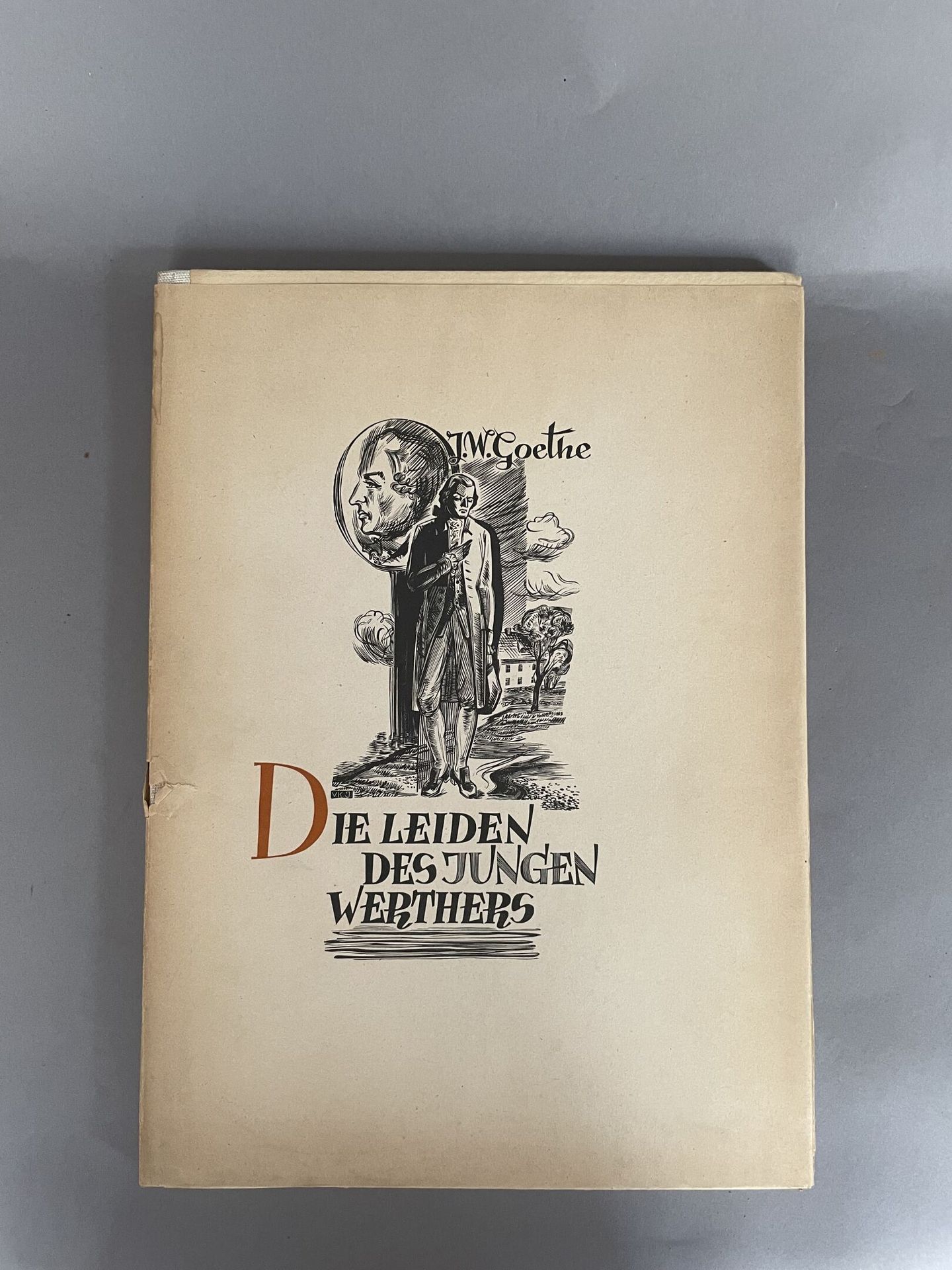 Null 戈特。Die Leiden des jungen Werthers.插图：.K.乔尼娜斯。1948年。1卷装在滑套中。31 x 21 cm。

书脊受&hellip;