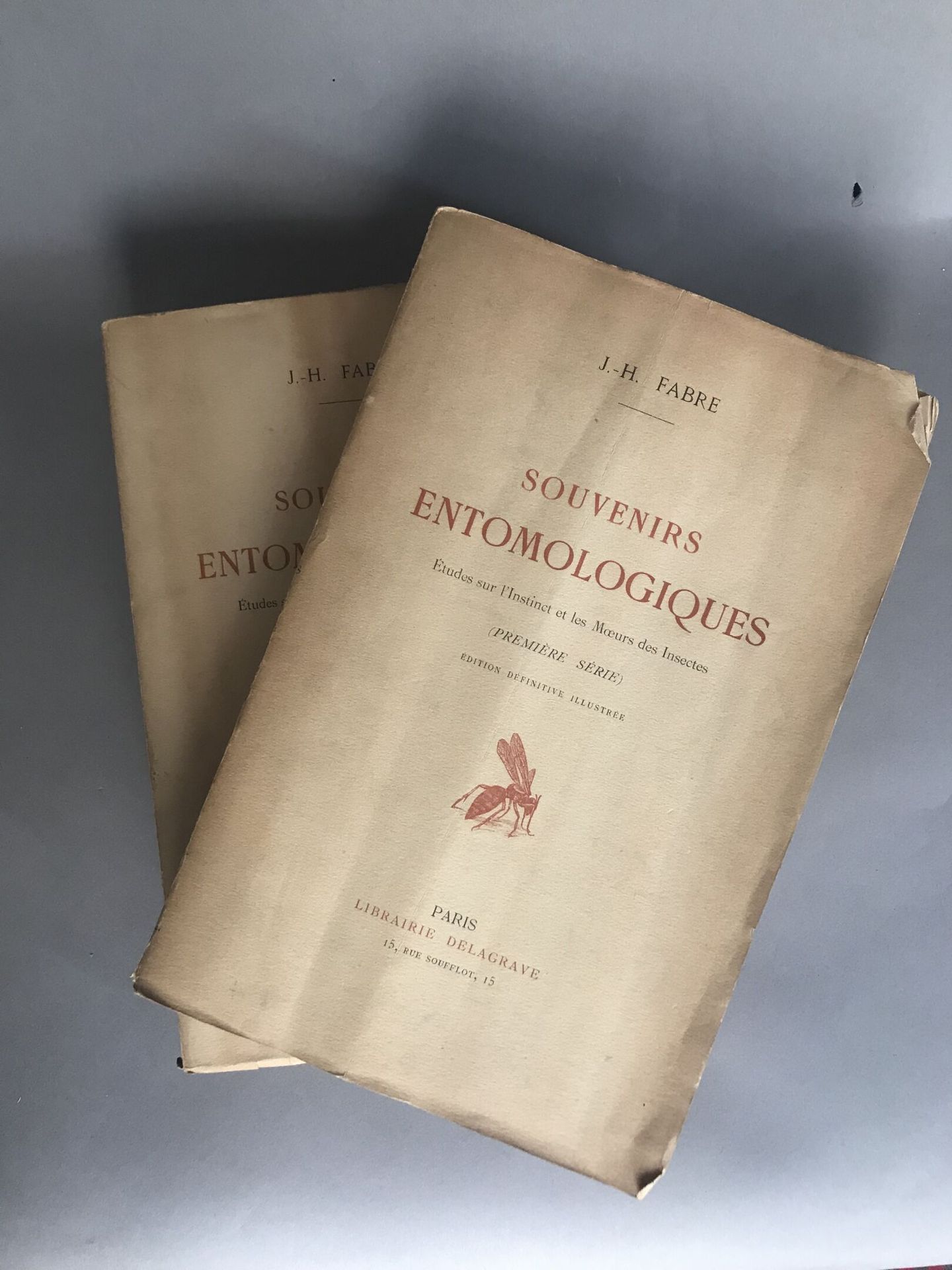Null FABRE Jean-Henri. Souvenirs entomologiques, 1ère et 2ème série. Paris. Dela&hellip;