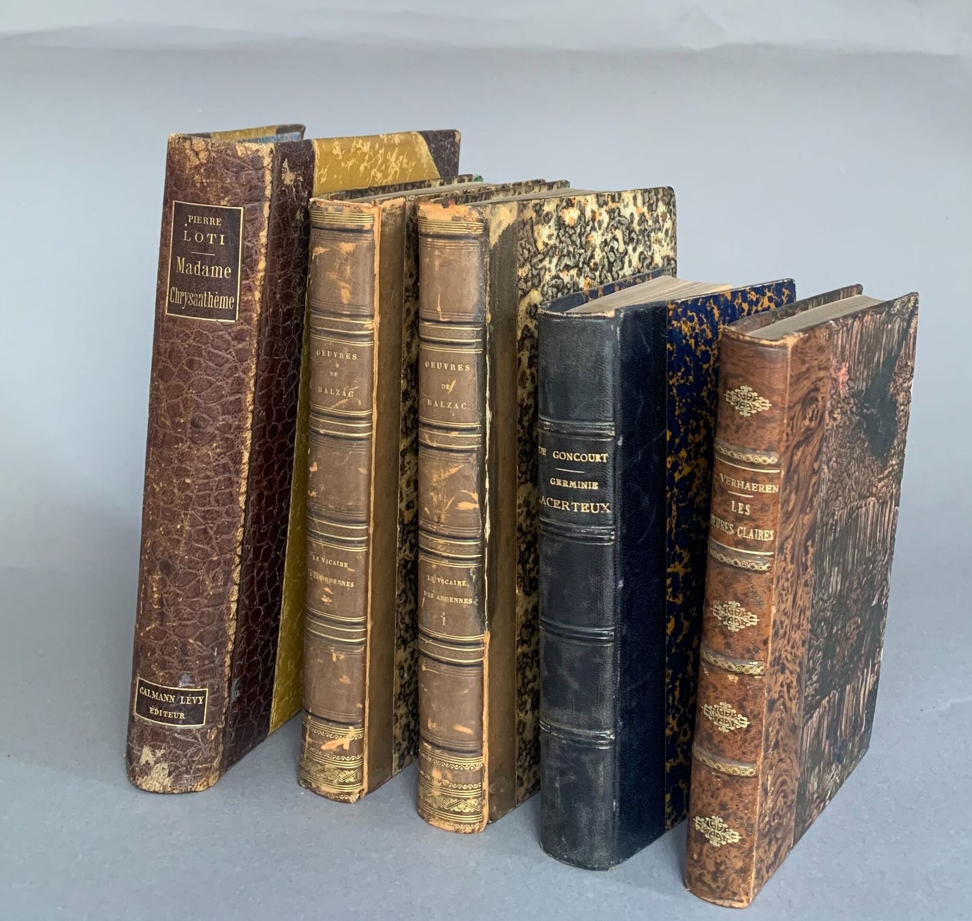 Null [文学]一套5卷：维海伦-埃米尔，"Les Heures claires"（1卷，1915）。巴尔扎克（德）奥诺雷，《阿登的子民》（2卷，1836年）&hellip;