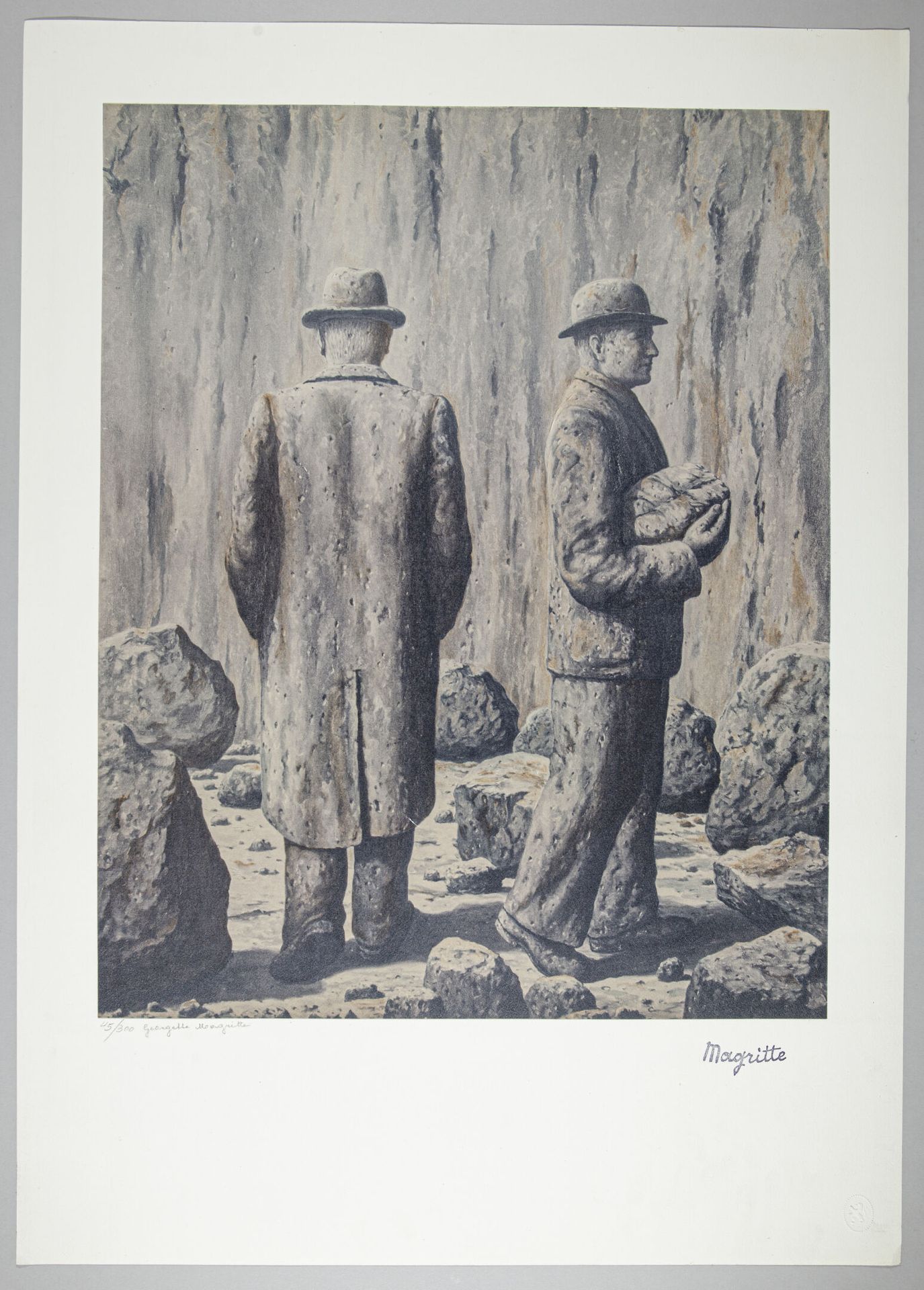 Null René MAGRITTE (1898-1967),之后

紫罗兰之歌

机印，右下角有艺术家签名章，左下角有Georgette Magritte（画&hellip;