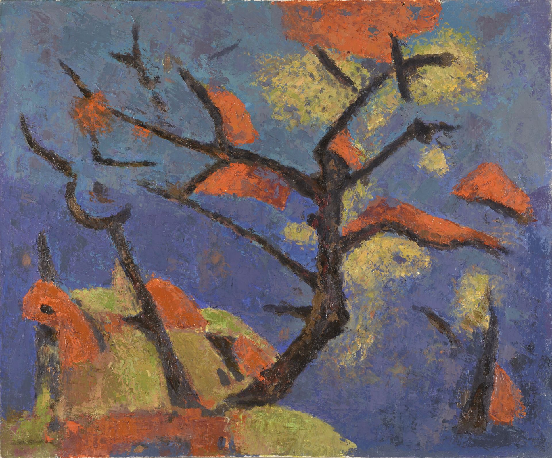 Null 丹尼尔-格洛里亚(1909-1989)

彩色的树

布面油画，左下方有艺术家的印章

H.54厘米 - 宽65厘米