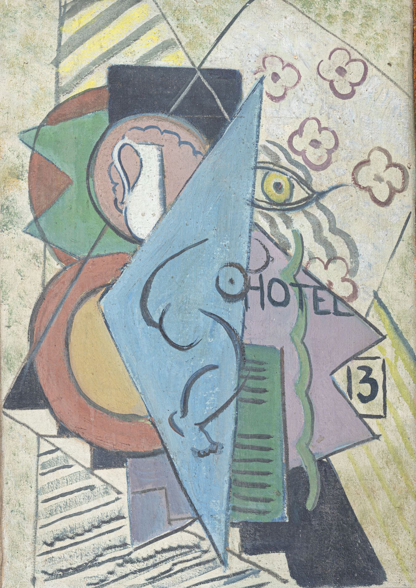 Null École cubiste des années 1920

Composition Hôtel 13

Huile sur toile

H. 55&hellip;
