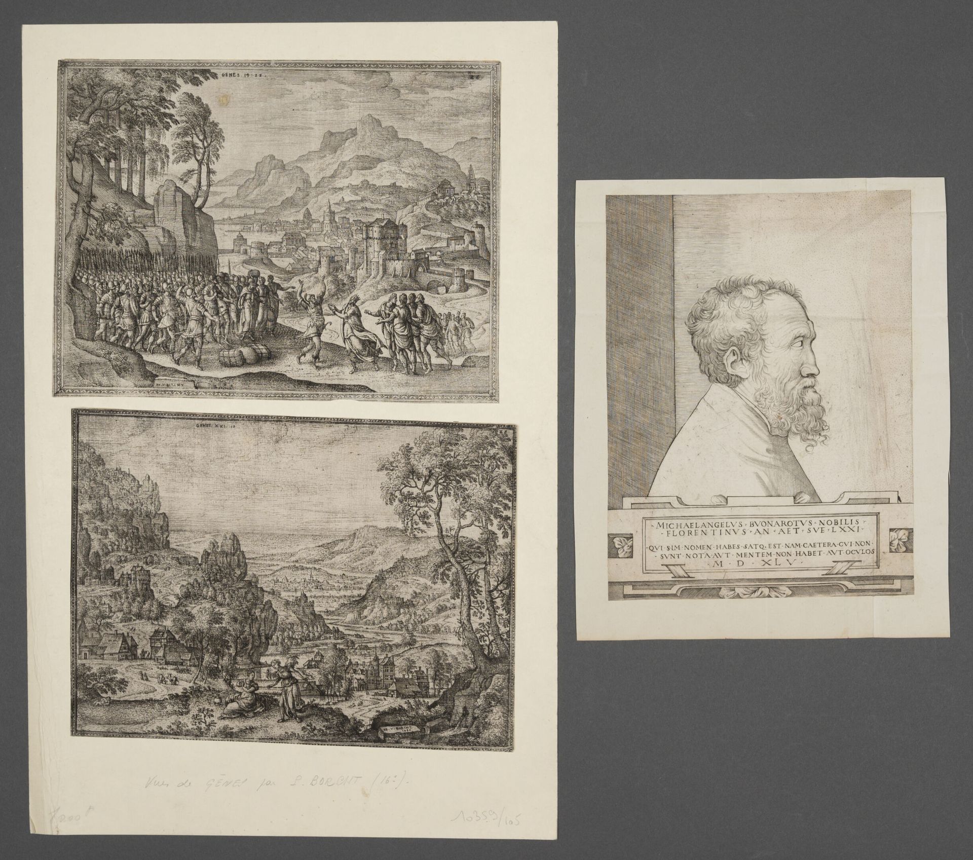 Null Pieter II VAN DER BORCHT (1545-1608)
Hagar and the Angel (Genesis XXI - 17)&hellip;
