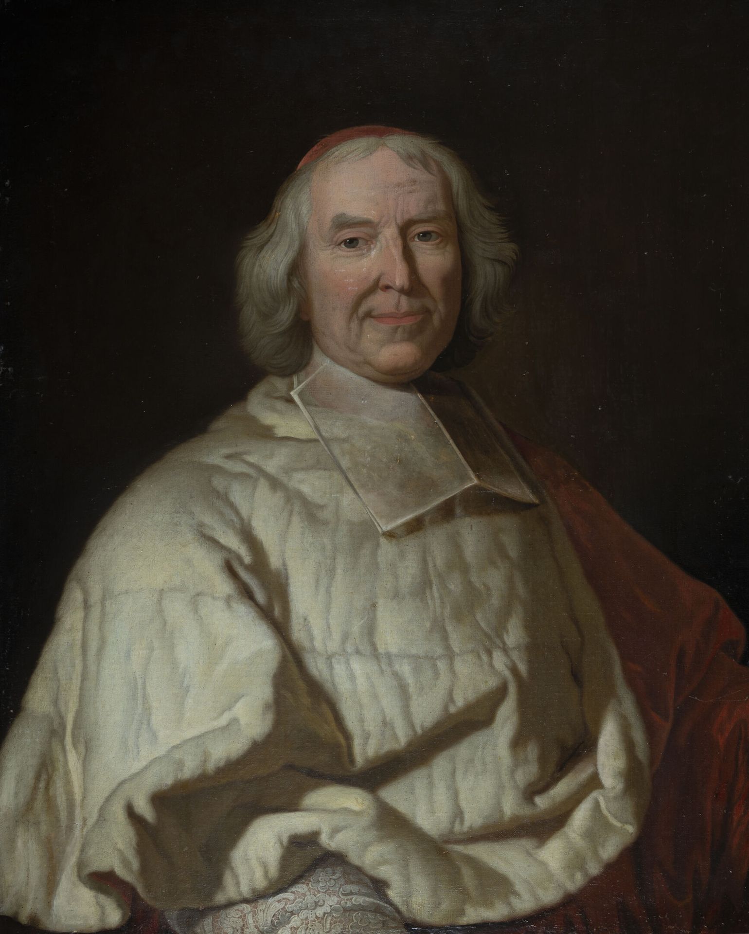 Null 18世纪法国学校，Hyacinthe RIGAUD（1659-1743）的工作室
红衣主教Hercule de Fleury的画像
布面油画 
H.8&hellip;