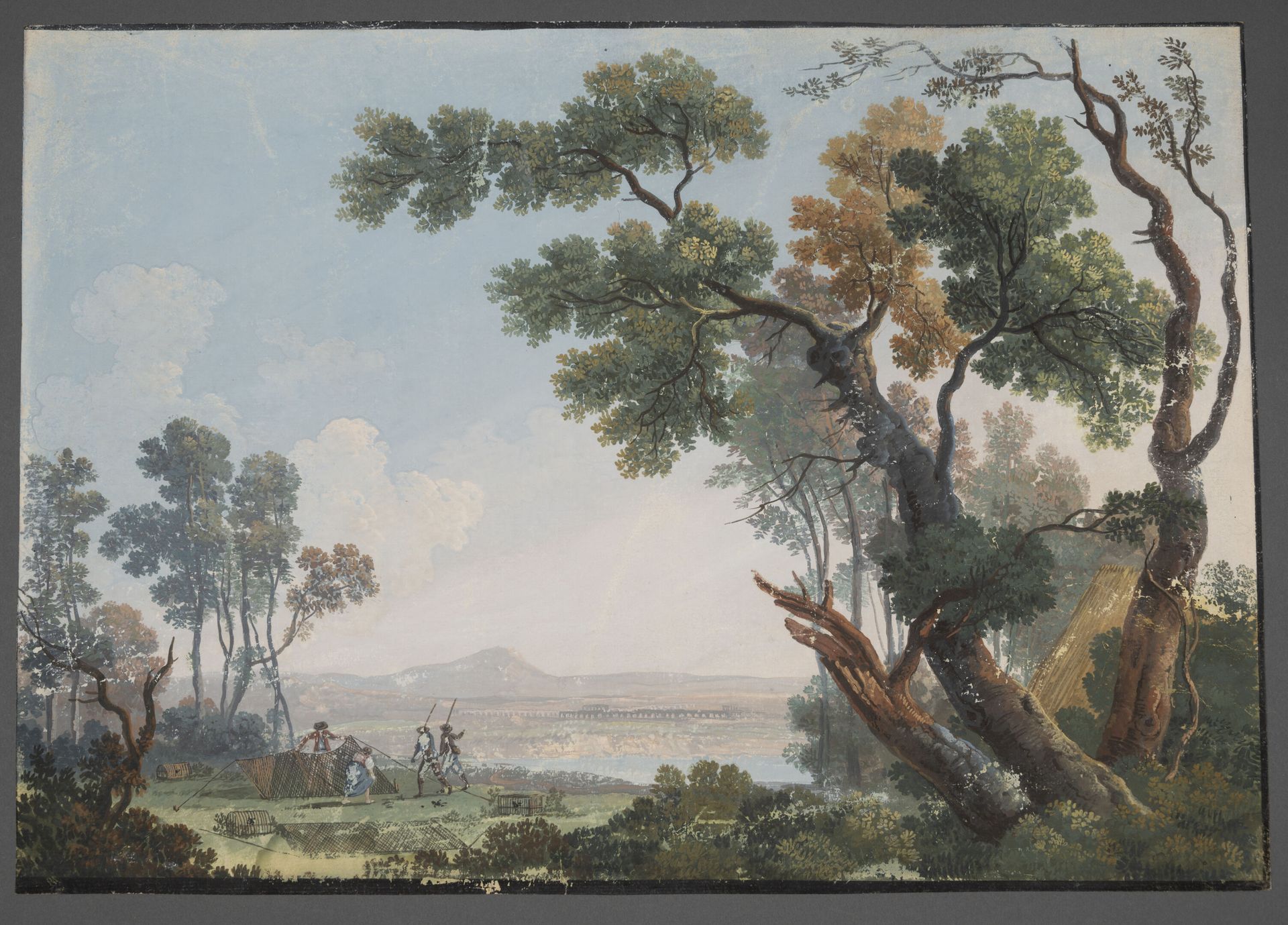 Null French school, early 19th century
Hunting with a net (game birds)
Gouache w&hellip;