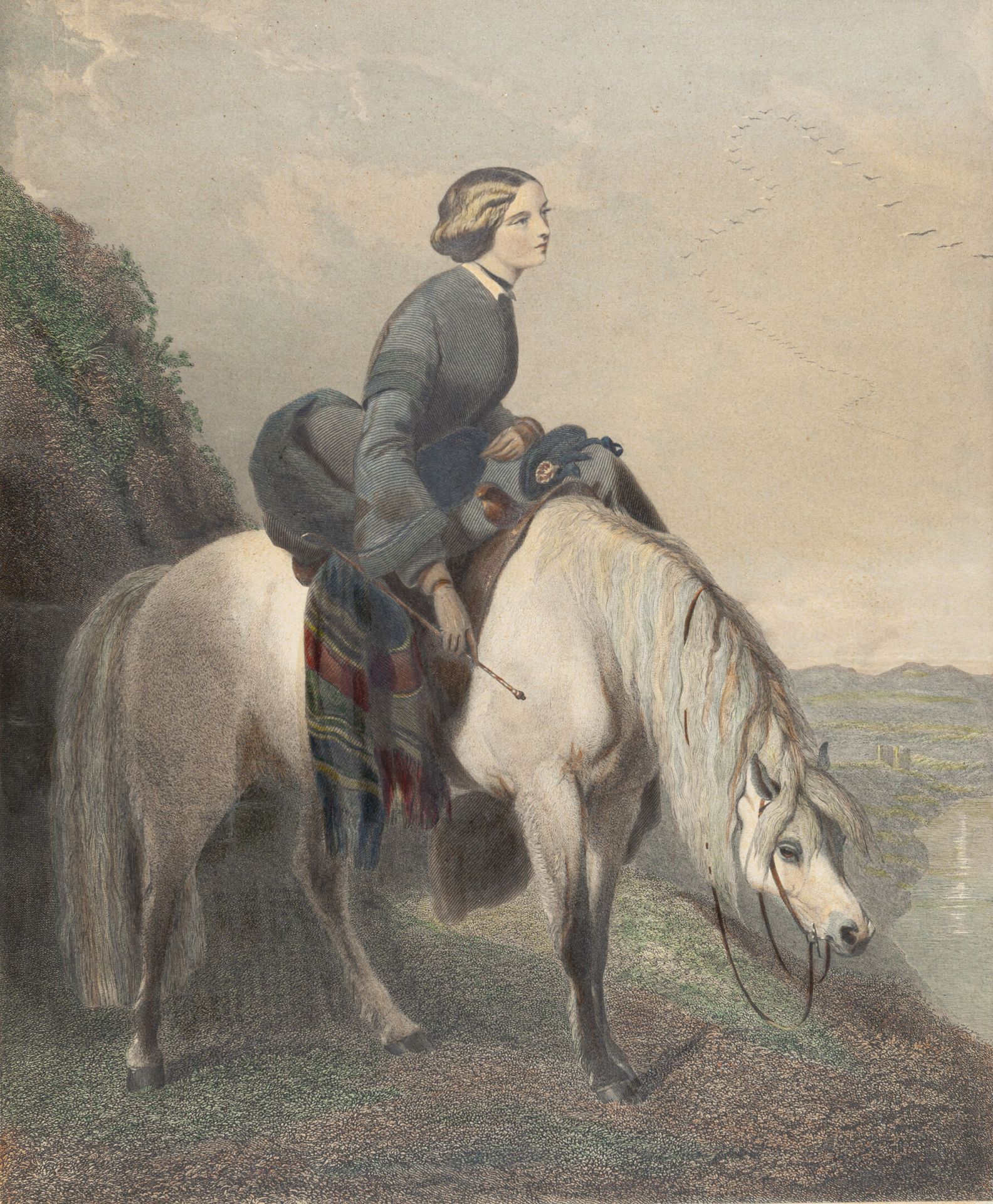 Null Nach Alfred de DREUX (1810-1860)
Herbstabend (Soirée d'Automne)
Radierung v&hellip;