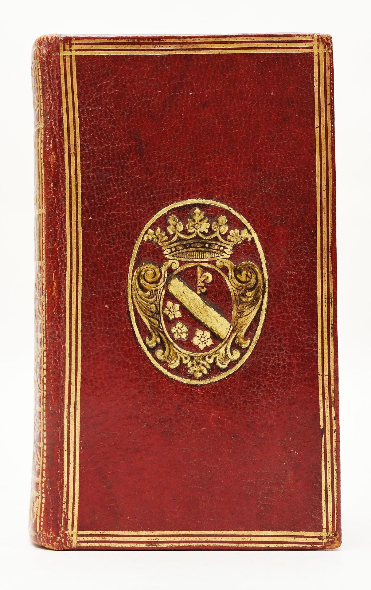 Null 1781年恩典年的《马赛历史》（ALMANACH HISTORIQUE DE MARSEILLE）。
马赛，让-莫西著，1781年。 
16开本，红色&hellip;