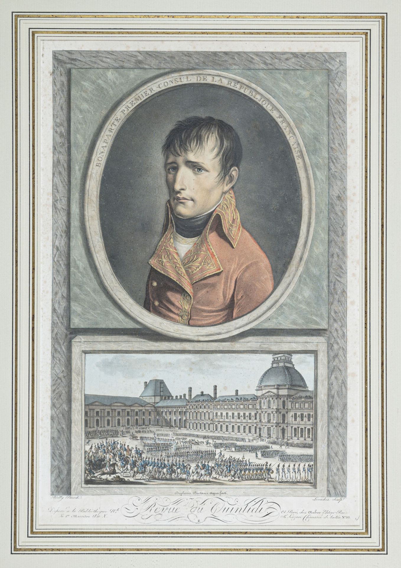 Null 在路易斯-莱奥波利（1761-1845）之后
昆蒂迪的评论（波拿巴法兰西共和国第一执政）。 
彩色蚀刻和水印，由Duplessis Bertaux和L&hellip;