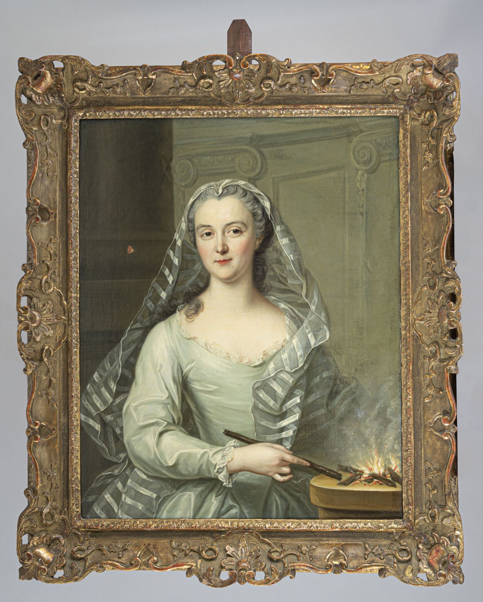 Null Attribue à François GUERIN (1740 - 1795)
Portrait de dame en vestale
Toile
&hellip;