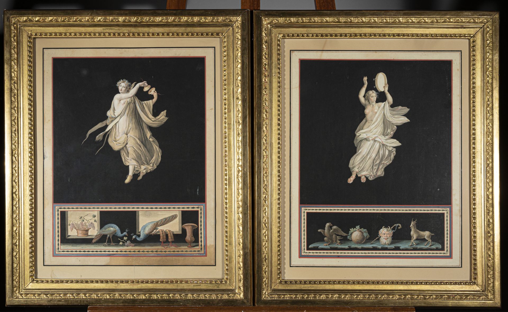 Null Michelangelo MAESTRI (actif vers 1802-1812)
Paire de gouaches représentant &hellip;
