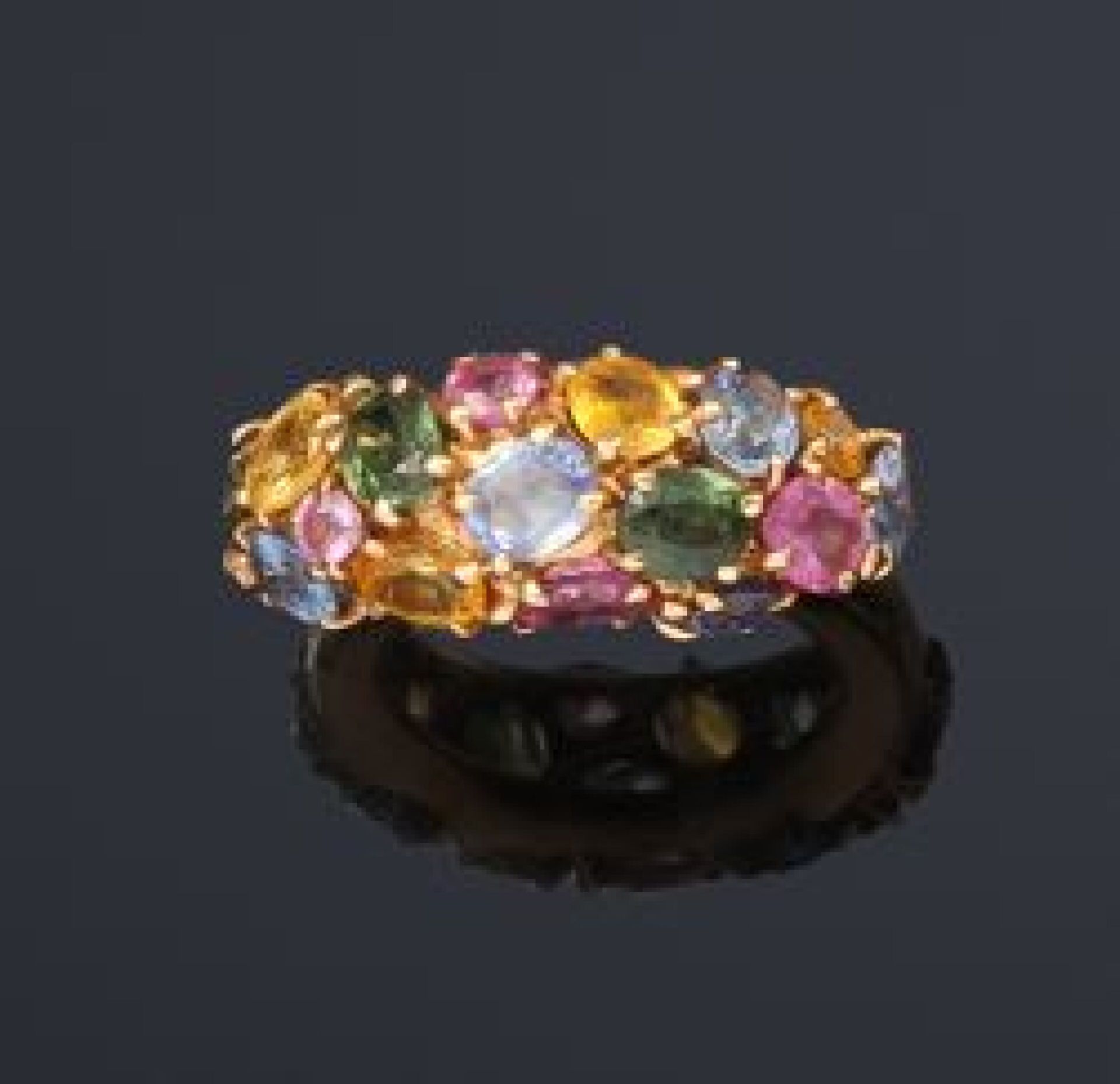 Null CHAUMET
Tutti frutti" ring in 18k (750 thousandths) yellow gold forming a s&hellip;